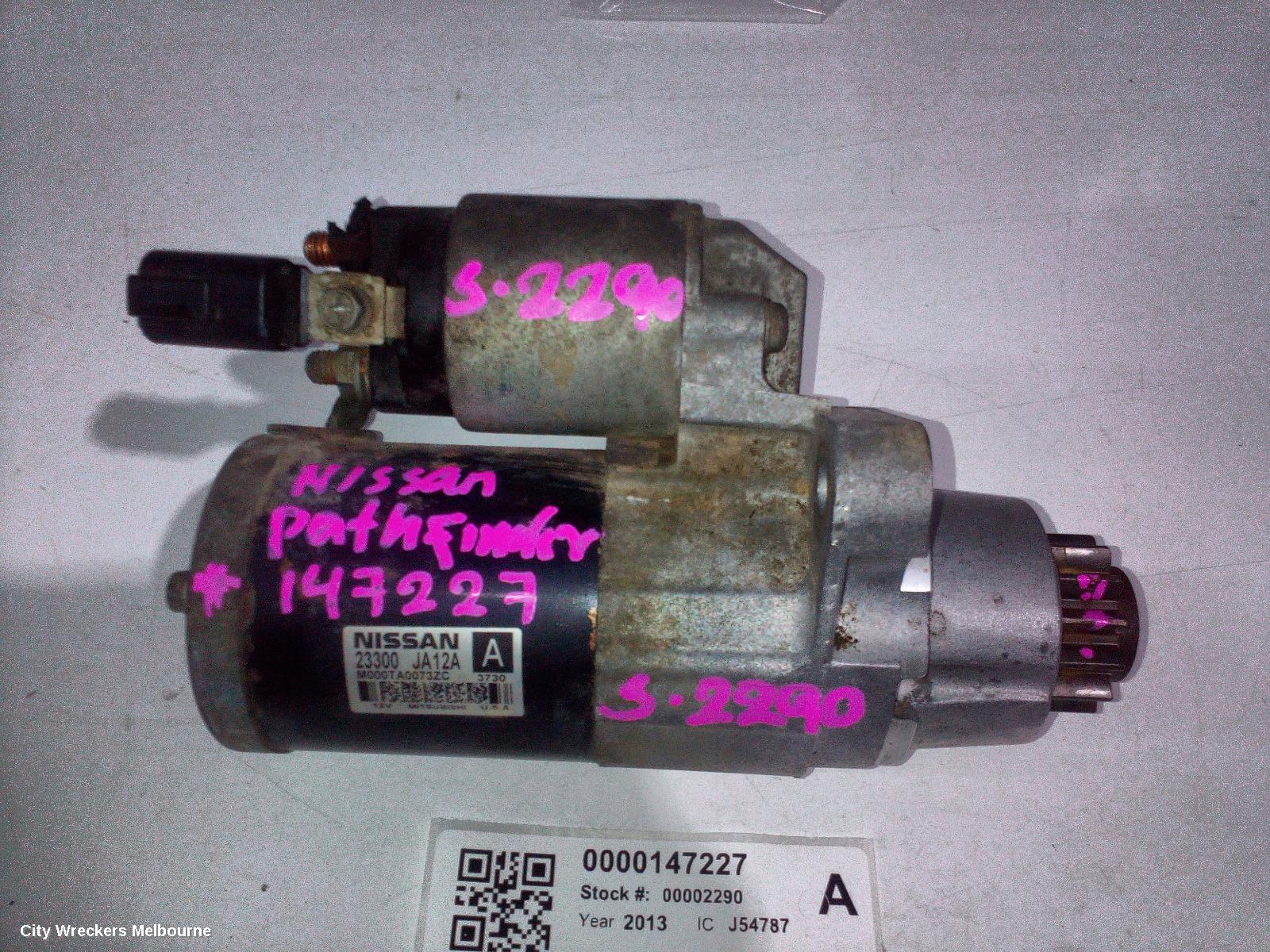 NISSAN PATHFINDER STARTER, PETROL, 3.5, VQ35, R52, 06/2013 - 04/2021