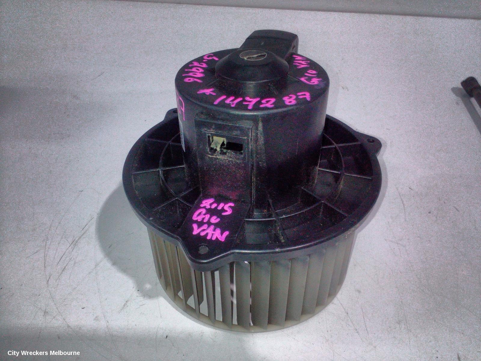 LDV G10 HEATER FAN MOTOR, SV7A/SV7C, WAGON/VAN, CLIMATE CONTROL TYPE, FRONT, 04/2015 ONWARDS