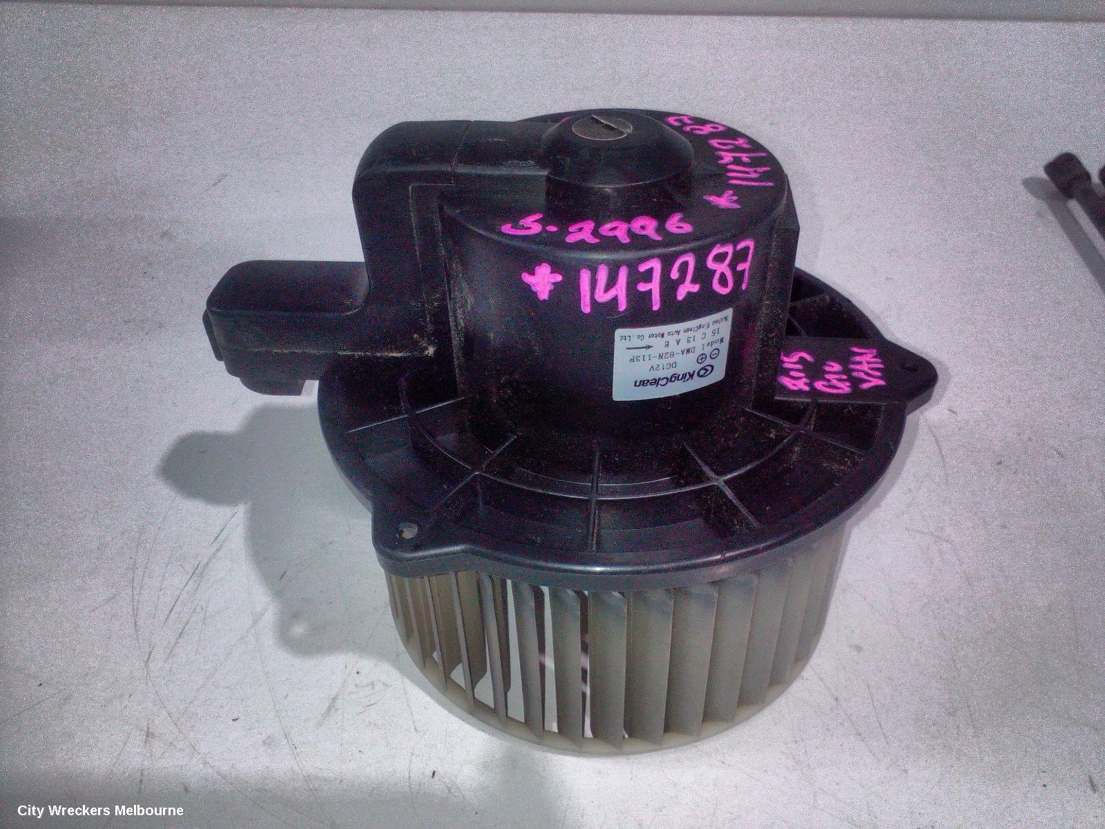 LDV G10 HEATER FAN MOTOR, SV7A/SV7C, WAGON/VAN, CLIMATE CONTROL TYPE, FRONT, 04/2015 ONWARDS