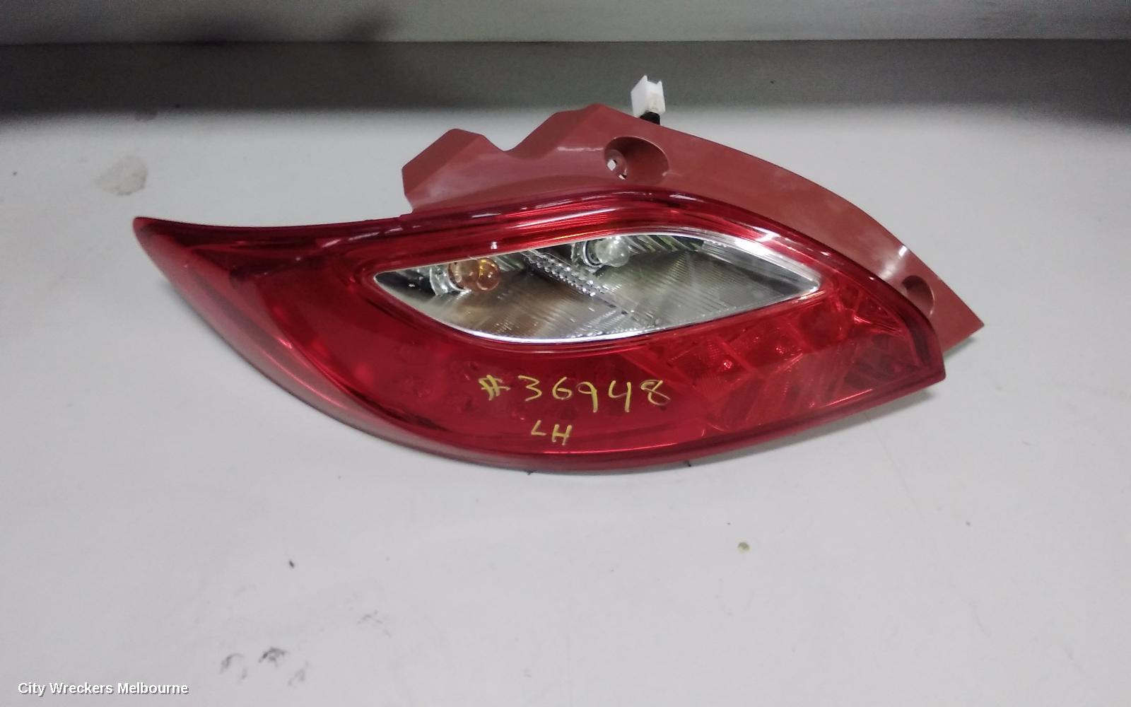 MAZDA 2 LEFT TAILLIGHT, HATCH, DE SERIES, 09/2007 - 09/2014