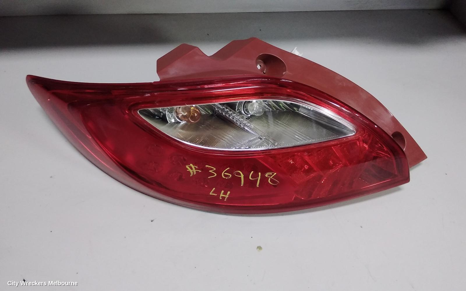 MAZDA 2 LEFT TAILLIGHT, HATCH, DE SERIES, 09/2007 - 09/2014