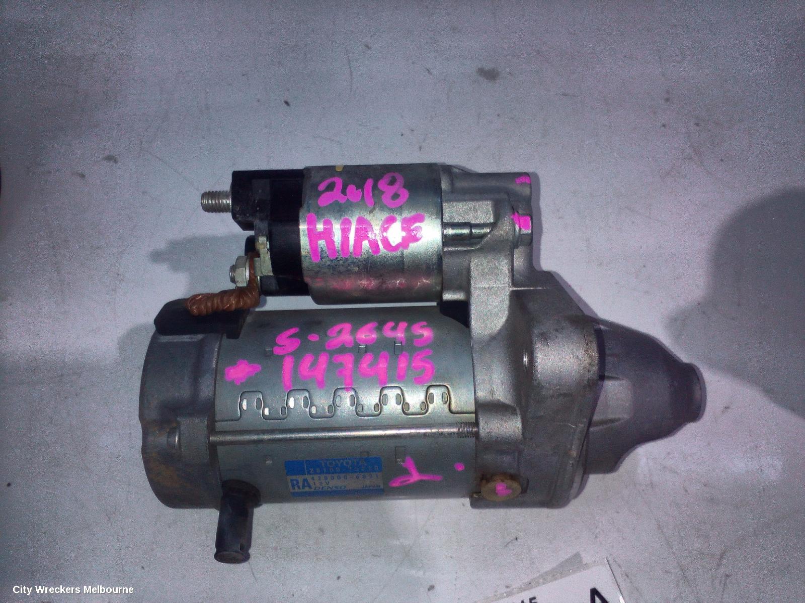 TOYOTA HIACE STARTER, PETROL, 2.7, 2TR-FE, TRH, 01/2005 - 04/2019