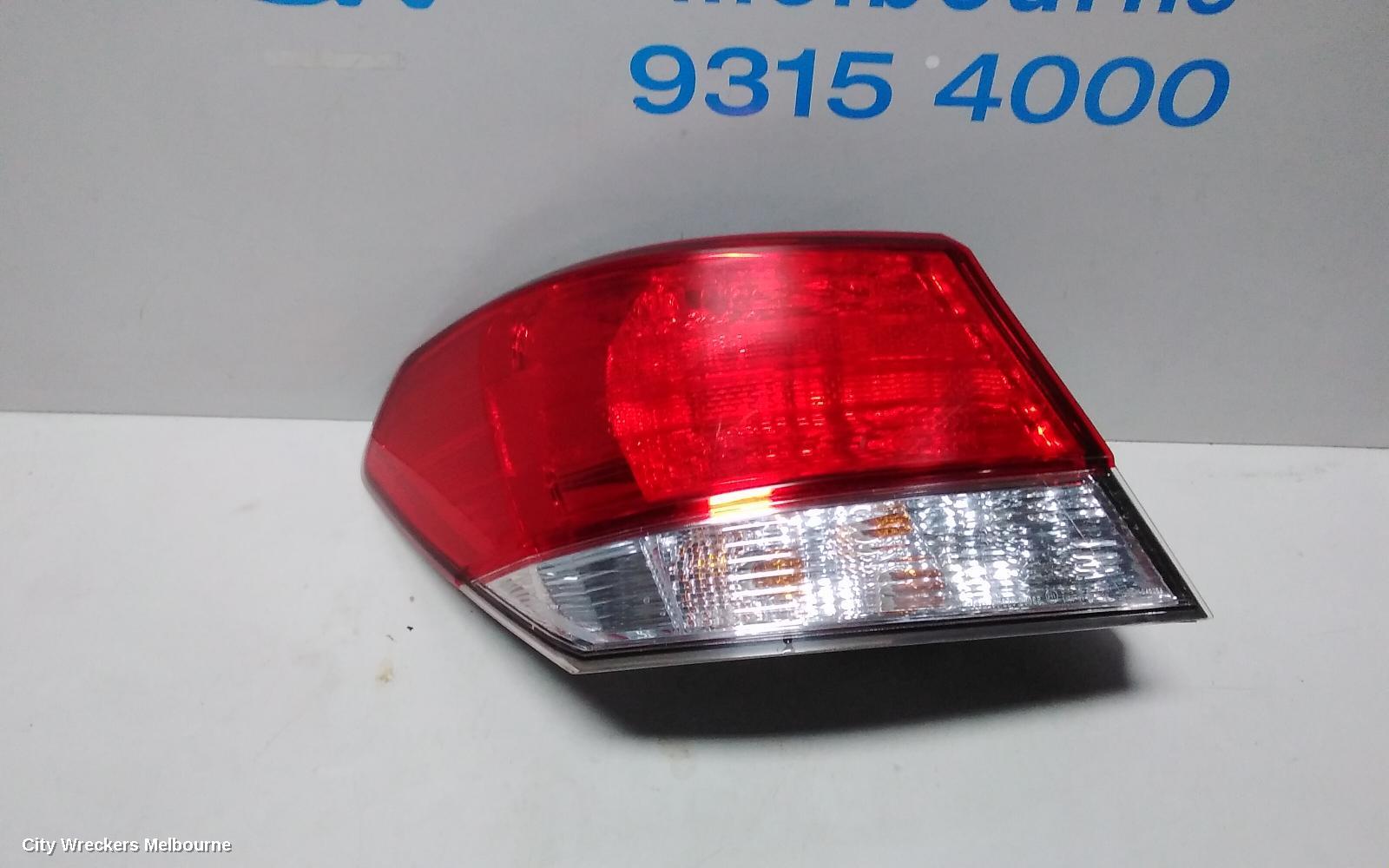 SUBARU LIBERTY LEFT TAILLIGHT, 5TH GEN, SEDAN, IN BODY, 07/2009 - 11/2014