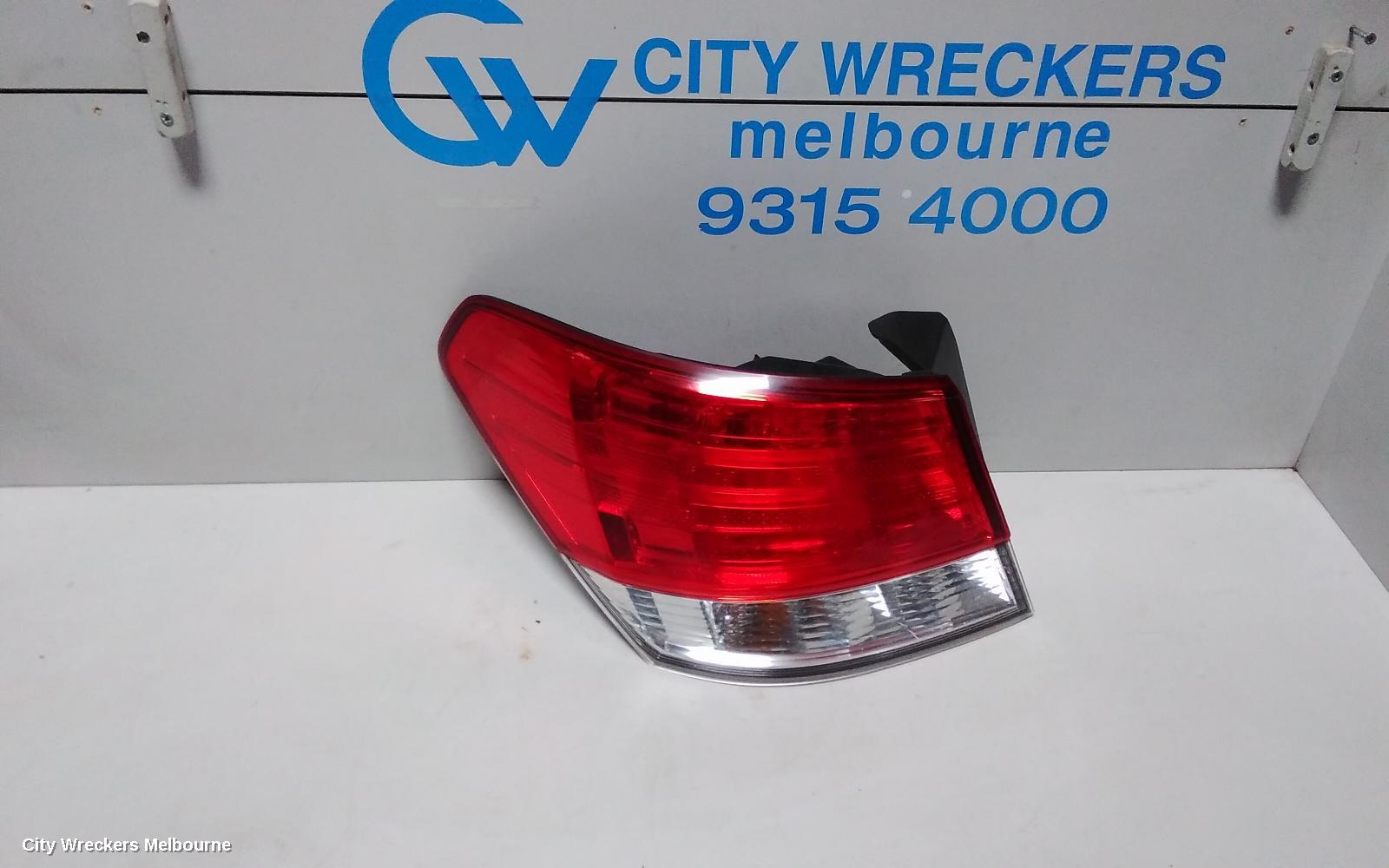 SUBARU LIBERTY LEFT TAILLIGHT, 5TH GEN, SEDAN, IN BODY, 07/2009 - 11/2014