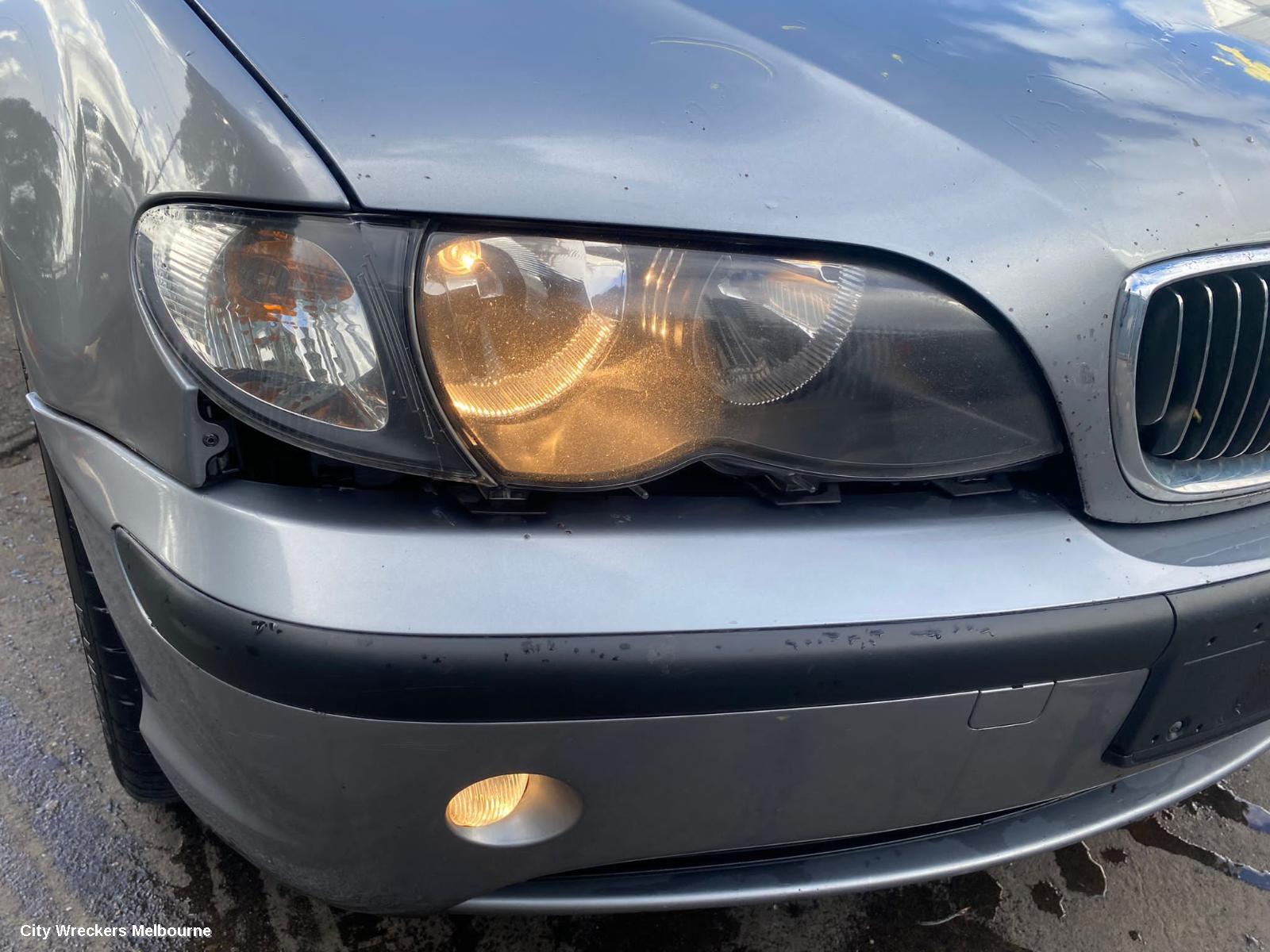BMW 3 SERIES LEFT TAILLIGHT, E46, SEDAN, CLEAR FLASHER TYPE, 10/2001 - 01/2005