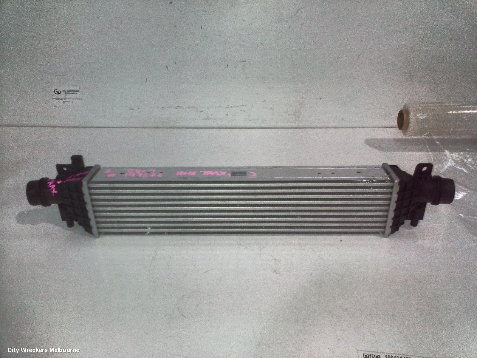 HOLDEN TRAX INTERCOOLER, PETROL, 1.4, TJ SERIES, 08/2014 - 12/2020