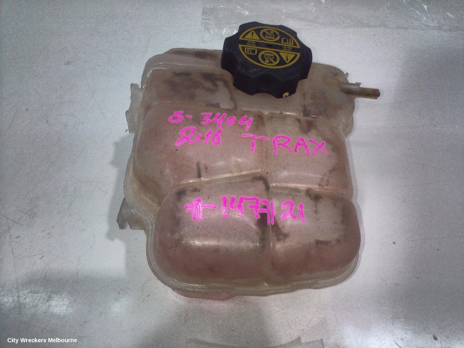 HOLDEN TRAX OVERFLOW BOTTLE, TJ SERIES, 08/2013 - 12/2020