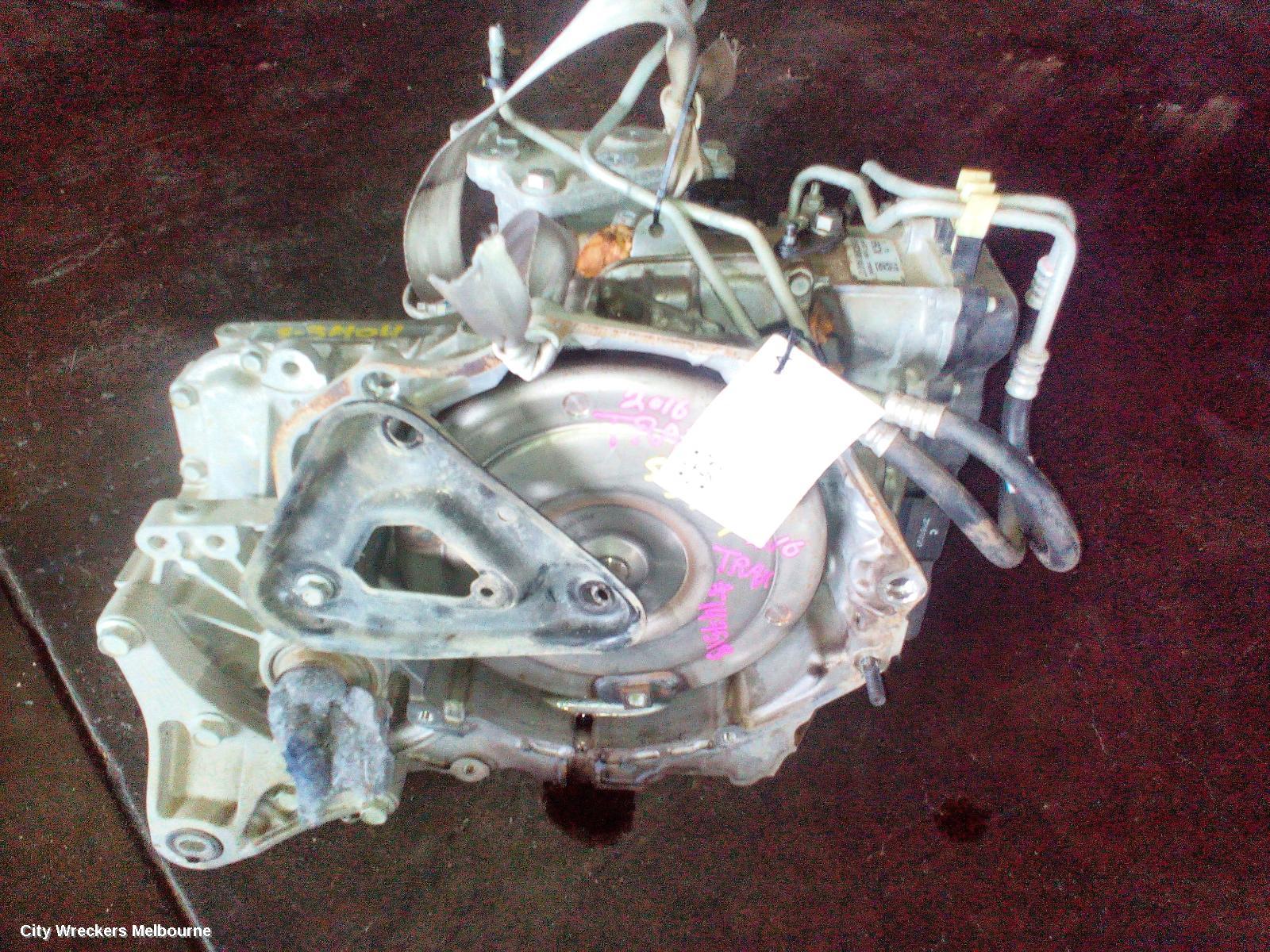HOLDEN TRAX TRANS/GEARBOX, AUTO, PETROL, 1.4, TURBO, 6RCW TAG, TJ SERIES, 08/2014 - 09/2016