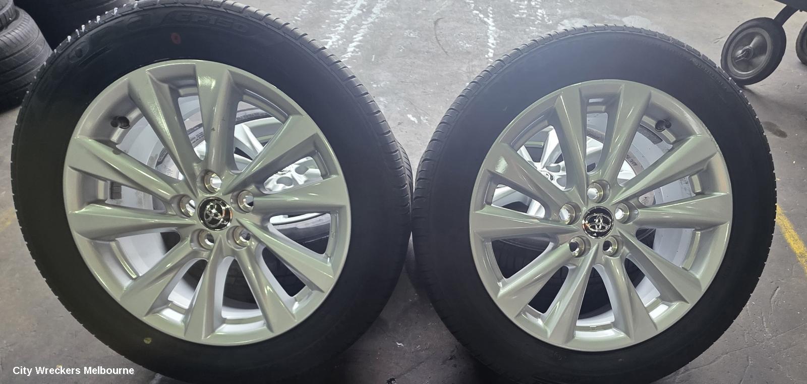TOYOTA COROLLA WHEEL MAG, E210, FACTORY, 16X7IN, 10 SINGLE SPOKE, GREY, 09/2019 ONWARDS