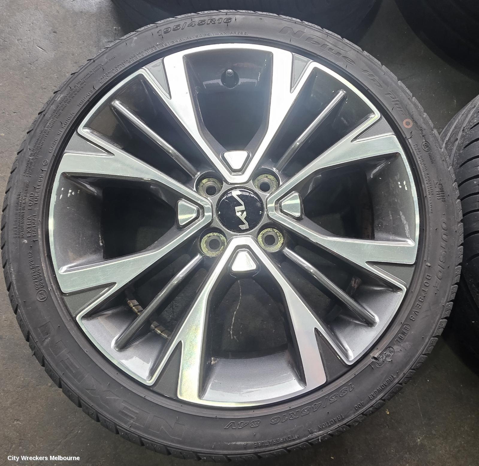 KIA PICANTO WHEEL MAG, FACTORY, 16X6.5IN, 4 V SPOKE, JA, 08/2020 - 07/2023