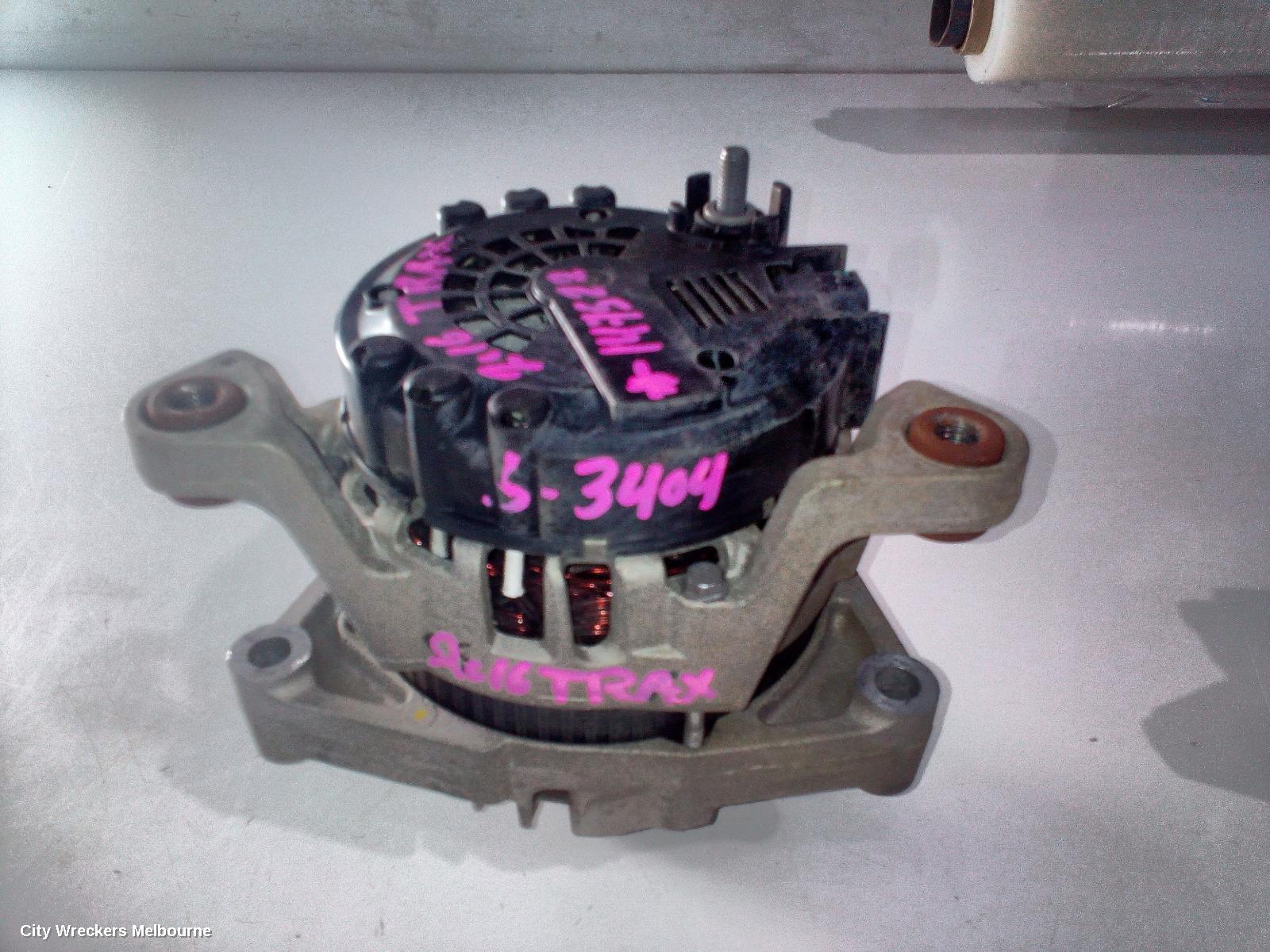 HOLDEN TRAX ALTERNATOR, PETROL, 1.4, AUTO T/M, TJ SERIES, 08/2014 - 12/2020