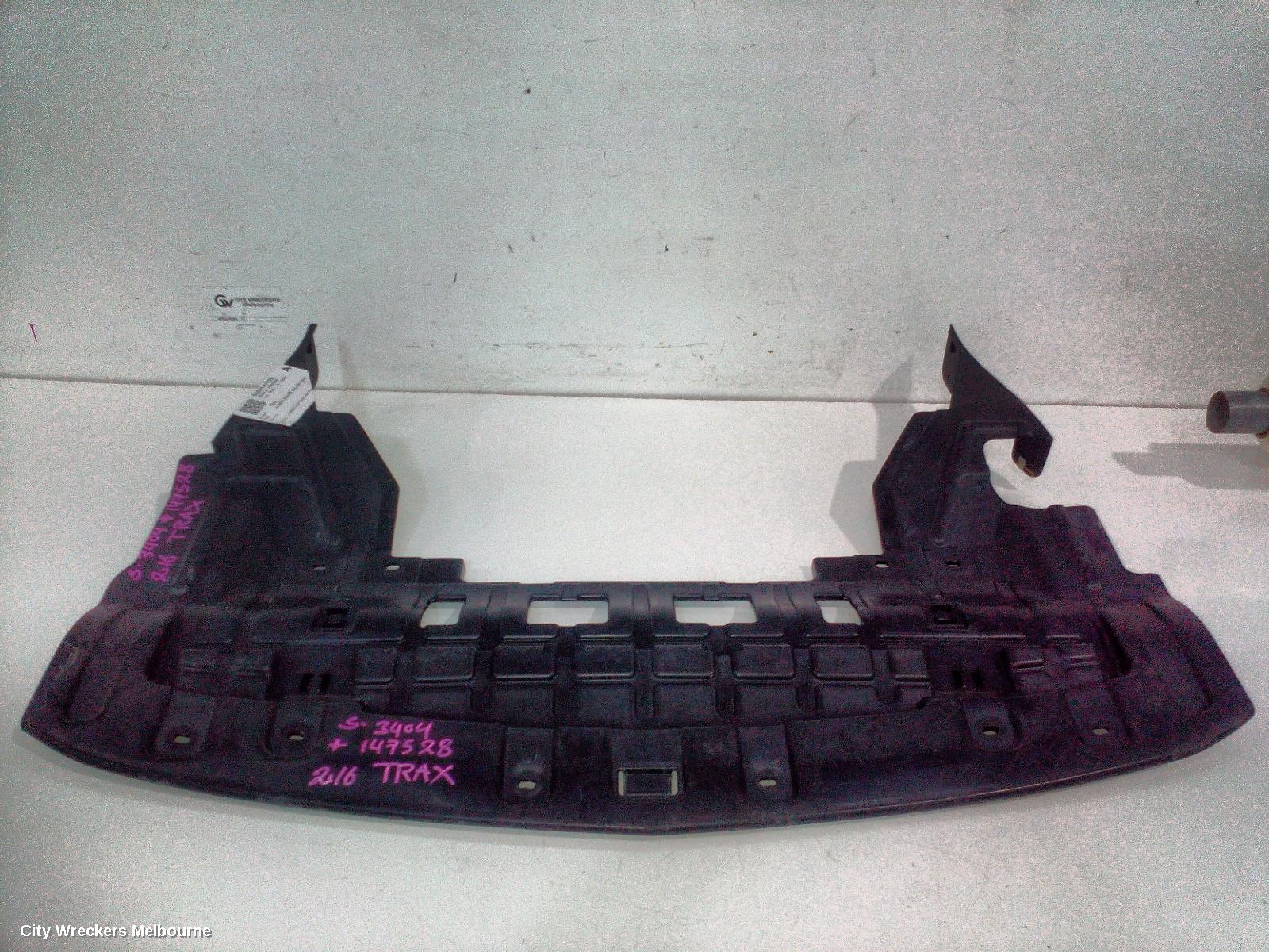 HOLDEN TRAX LOWER ENGINE SPLASH TRAY, TJ SERIES, MAIN ENGINE UNDERTRAY, 08/2013 - 12/2020