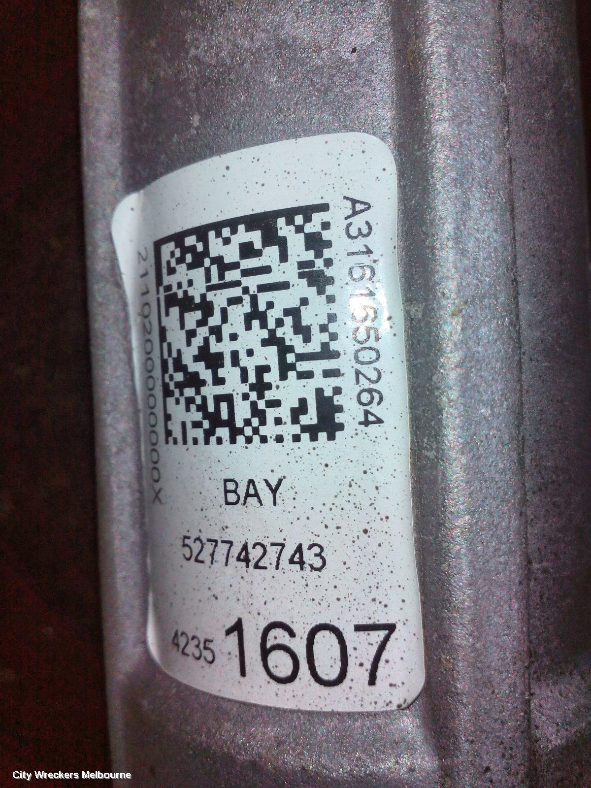 HOLDEN TRAX STEERING BOX/RACK, TJ SERIES, SUIT W/ 18IN WHEELS, 08/2013 - 06/2016