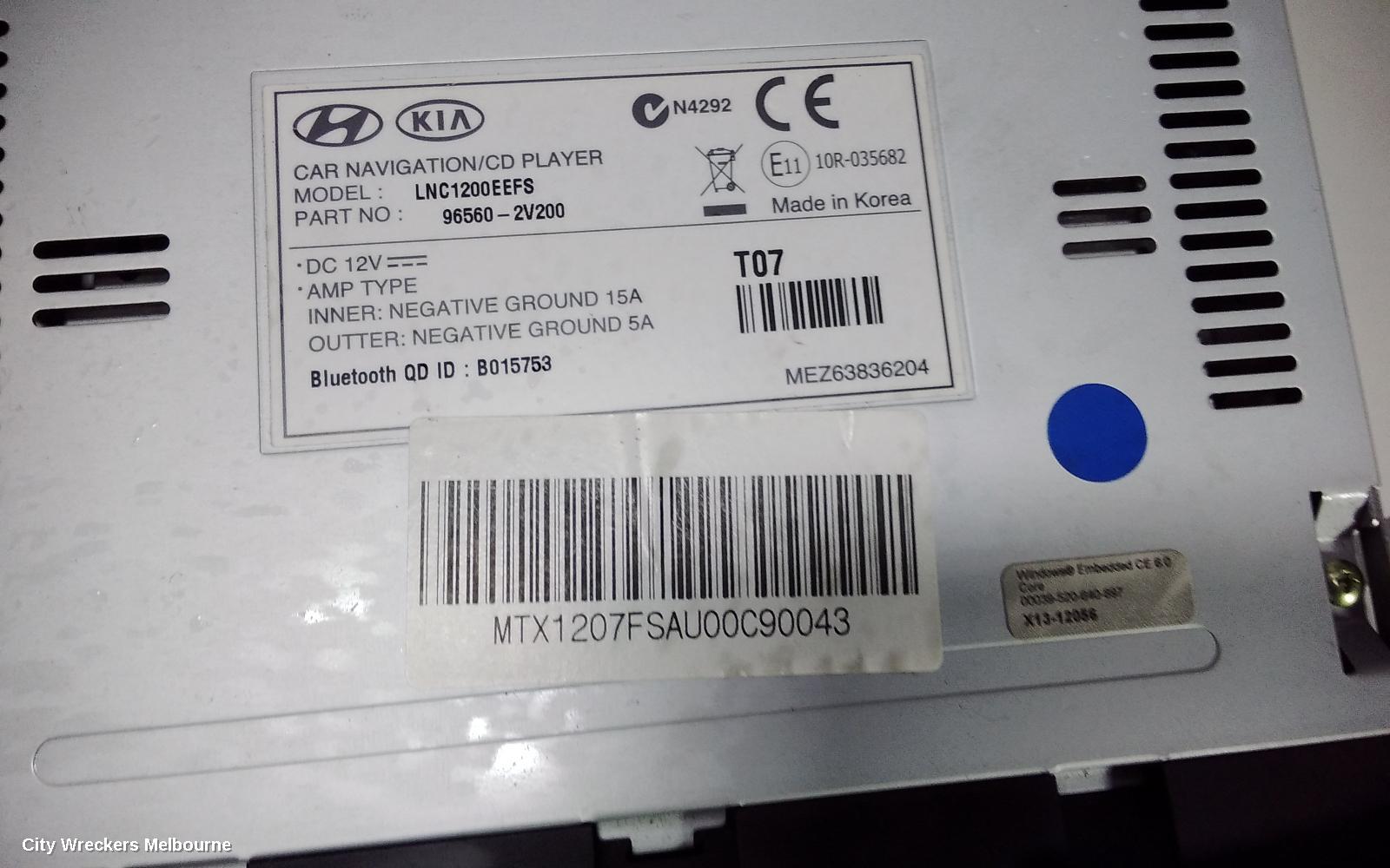 HYUNDAI VELOSTER SAT. NAV. UNIT