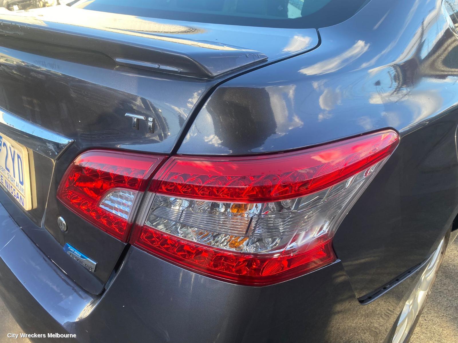 NISSAN PULSAR BOOTLID/TAILGATE, BOOTLID, B17, SPOILERED, W/ CAMERA TYPE, 12/2012 - 12/2017