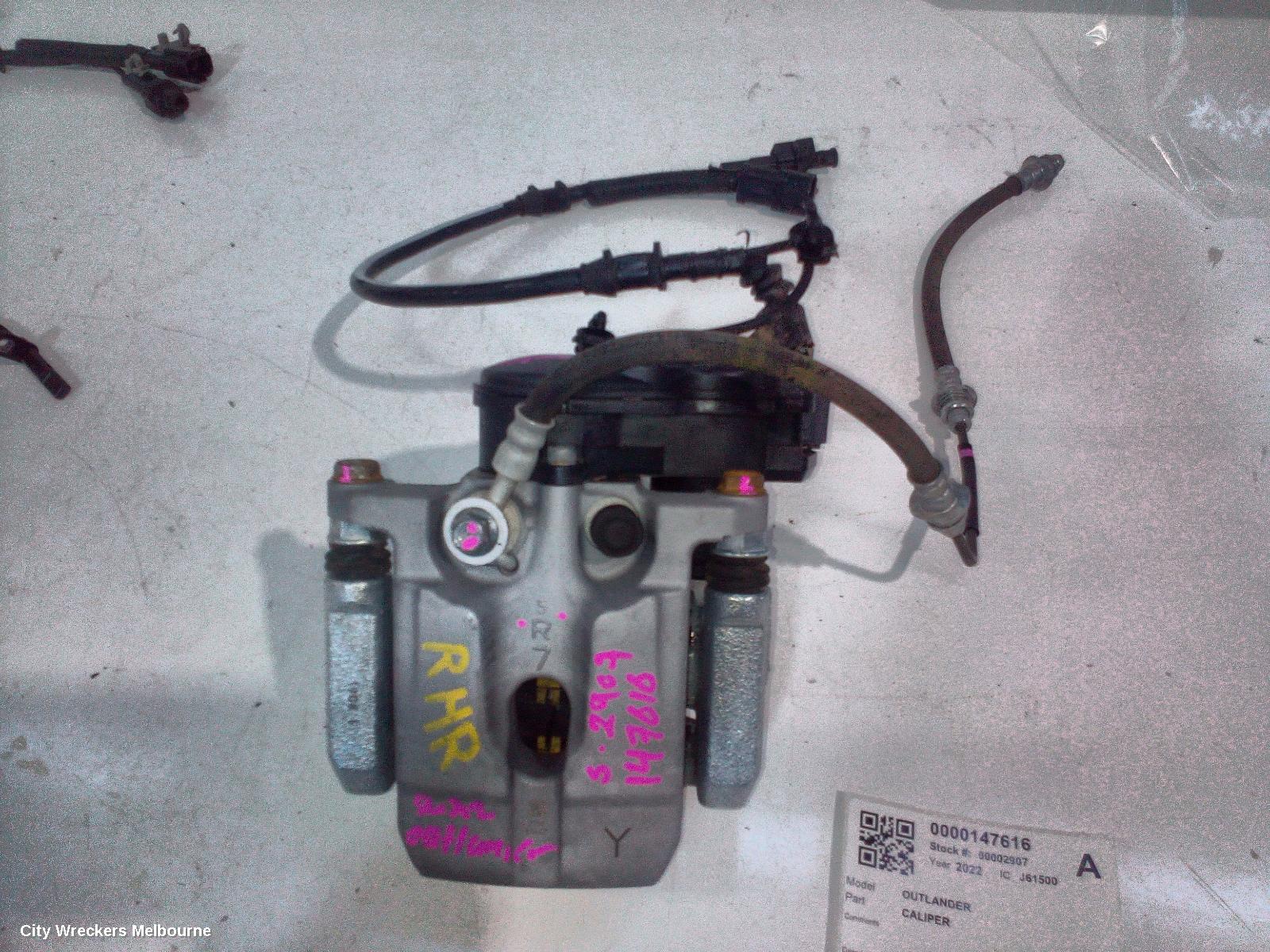 MITSUBISHI OUTLANDER CALIPER, RH REAR, 4WD, ZM, 08/2021 ONWARDS