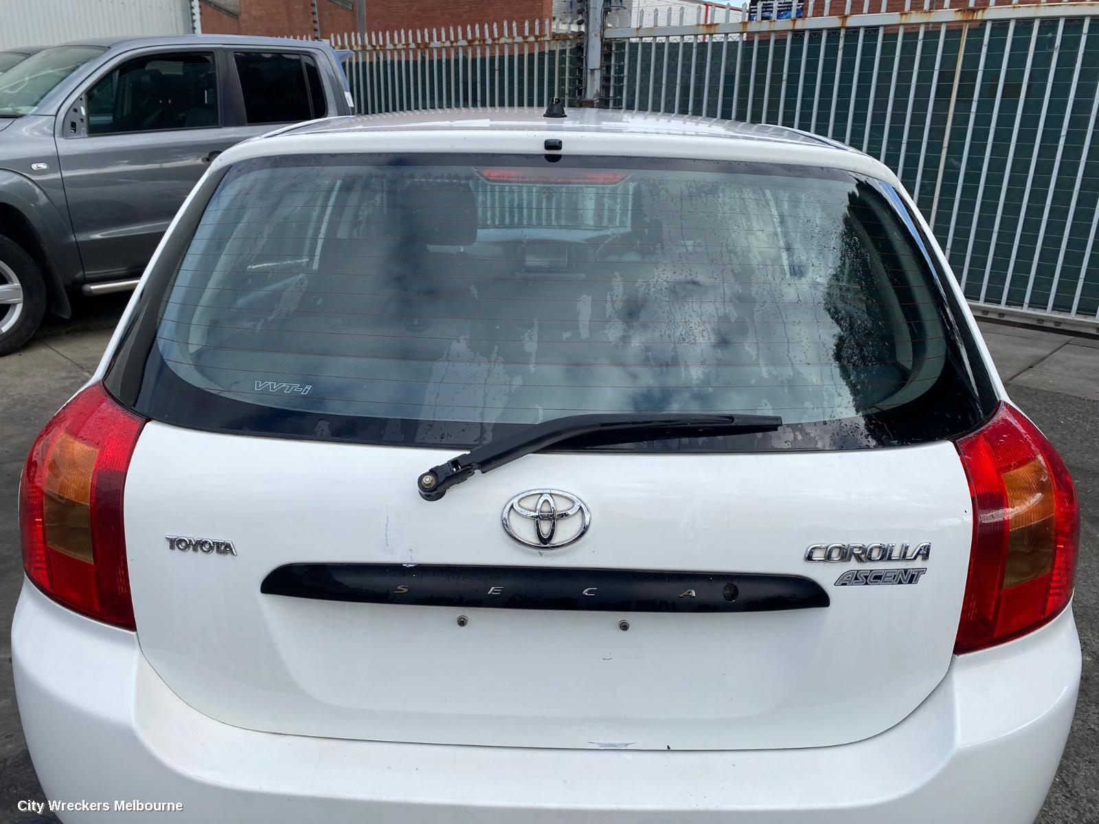 TOYOTA COROLLA RIGHT FRONT WINDOW REG/MOTOR, ZZE122, MANUAL, 12/2001 - 06/2007