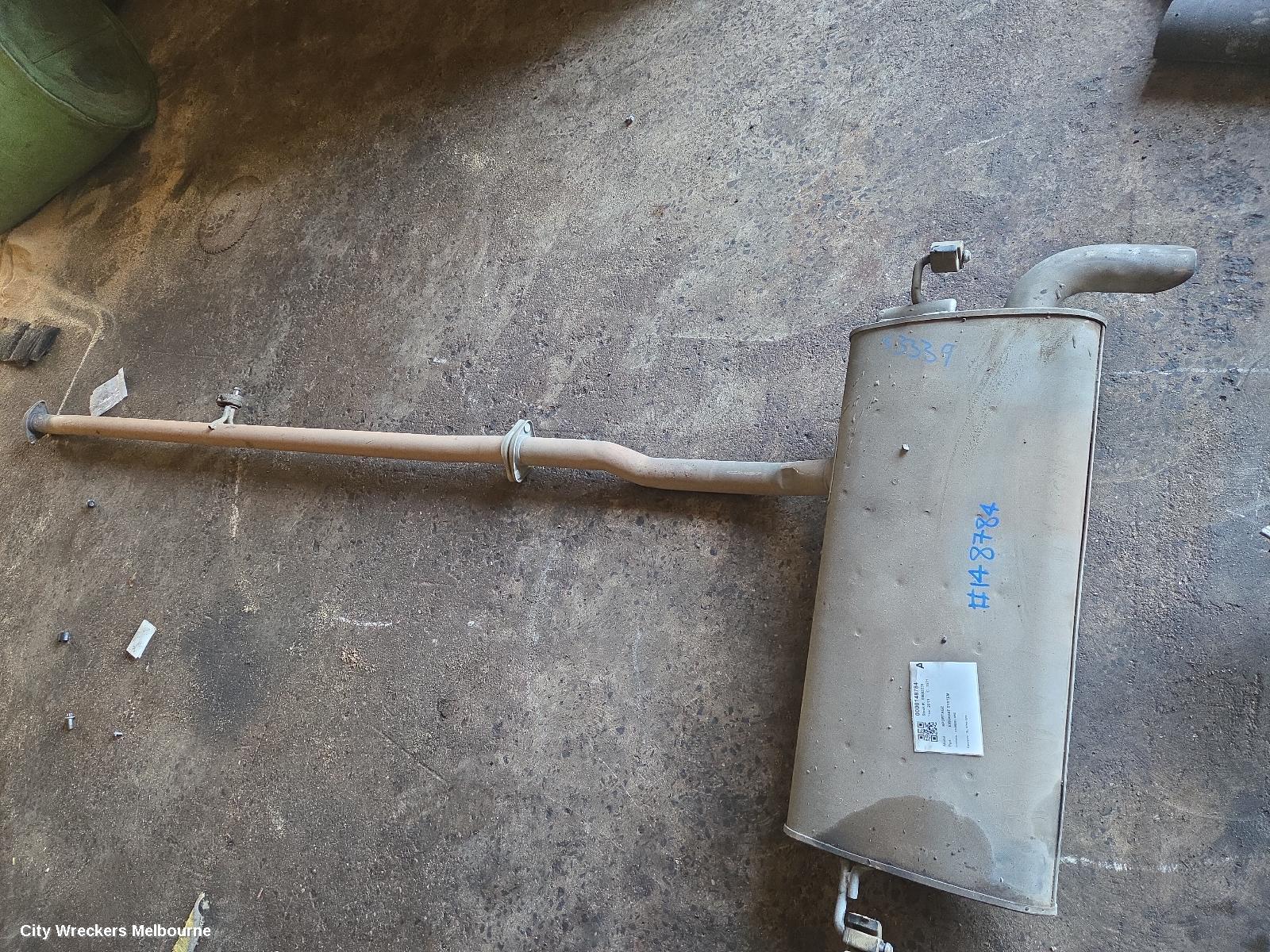 KIA SPORTAGE EXHAUST SYSTEM, SL, 07/2010 - 10/2015