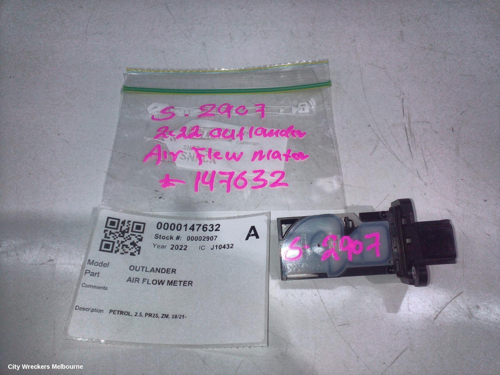 MITSUBISHI OUTLANDER AIR FLOW METER, PETROL, 2.5, PR25, ZM, 08/2021 ONWARDS