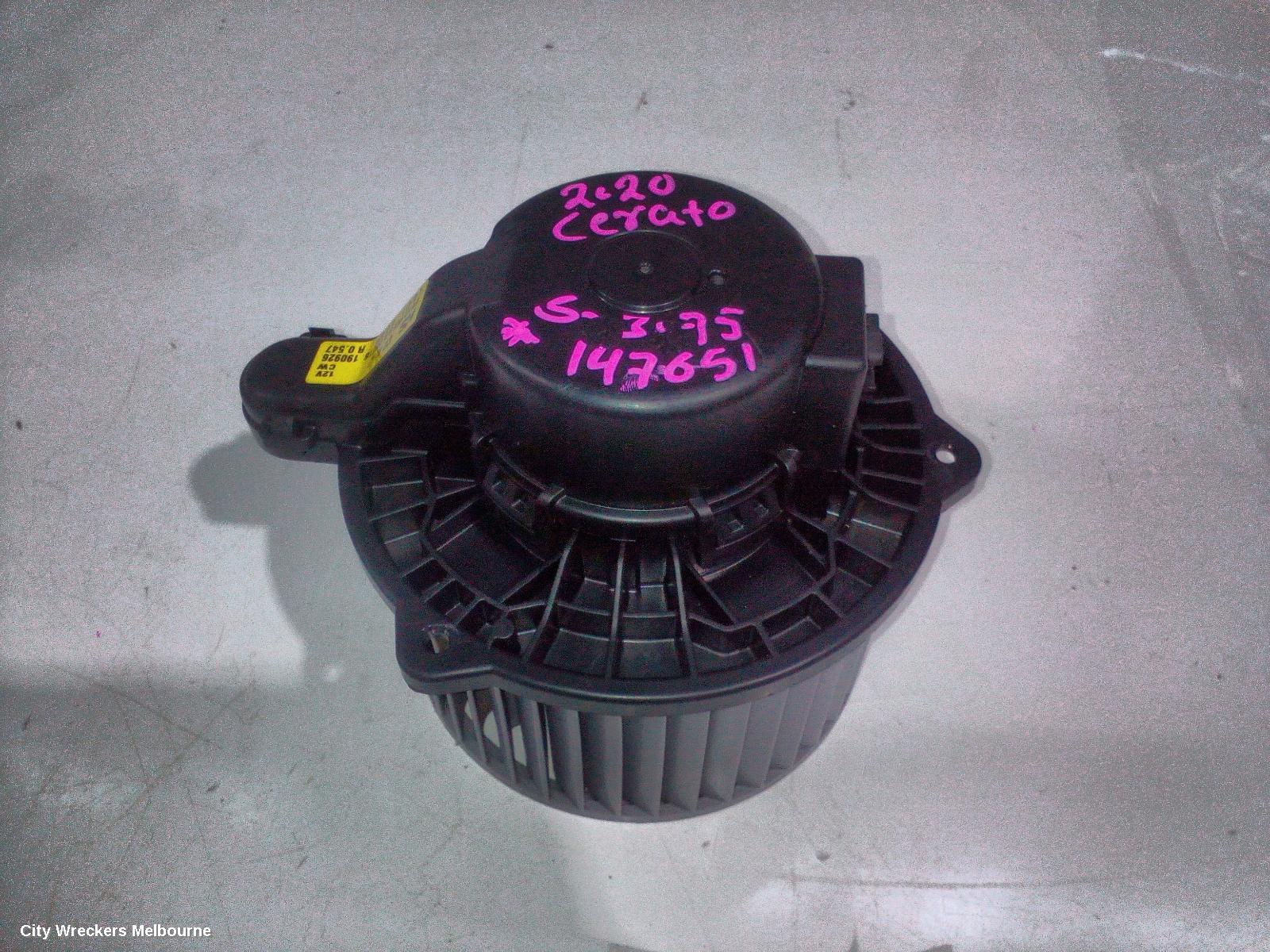 KIA CERATO HEATER FAN MOTOR, BD, 04/2018 - 09/2024