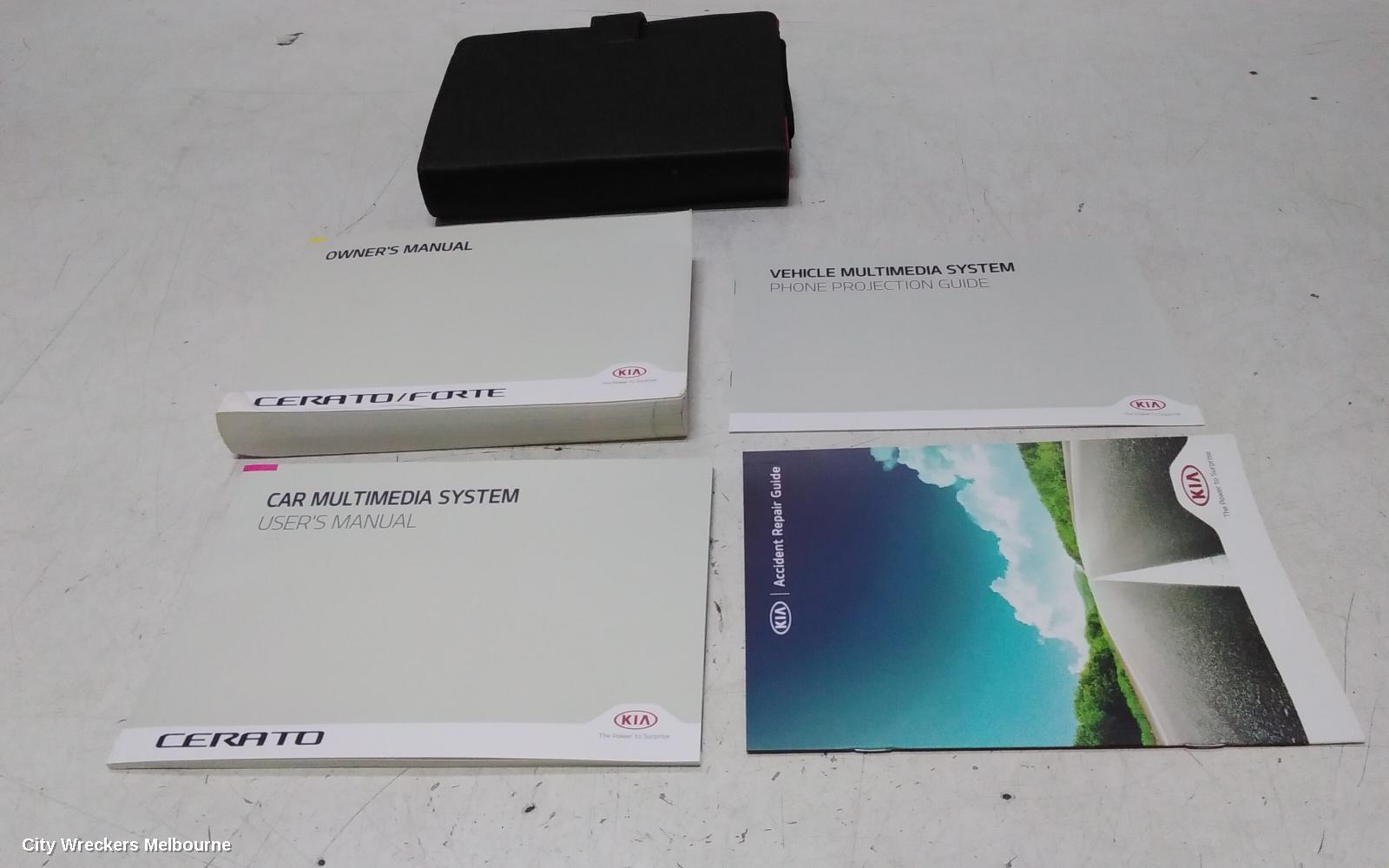KIA CERATO OWNERS HANDBOOK, BD, 04/2018 - 09/2024