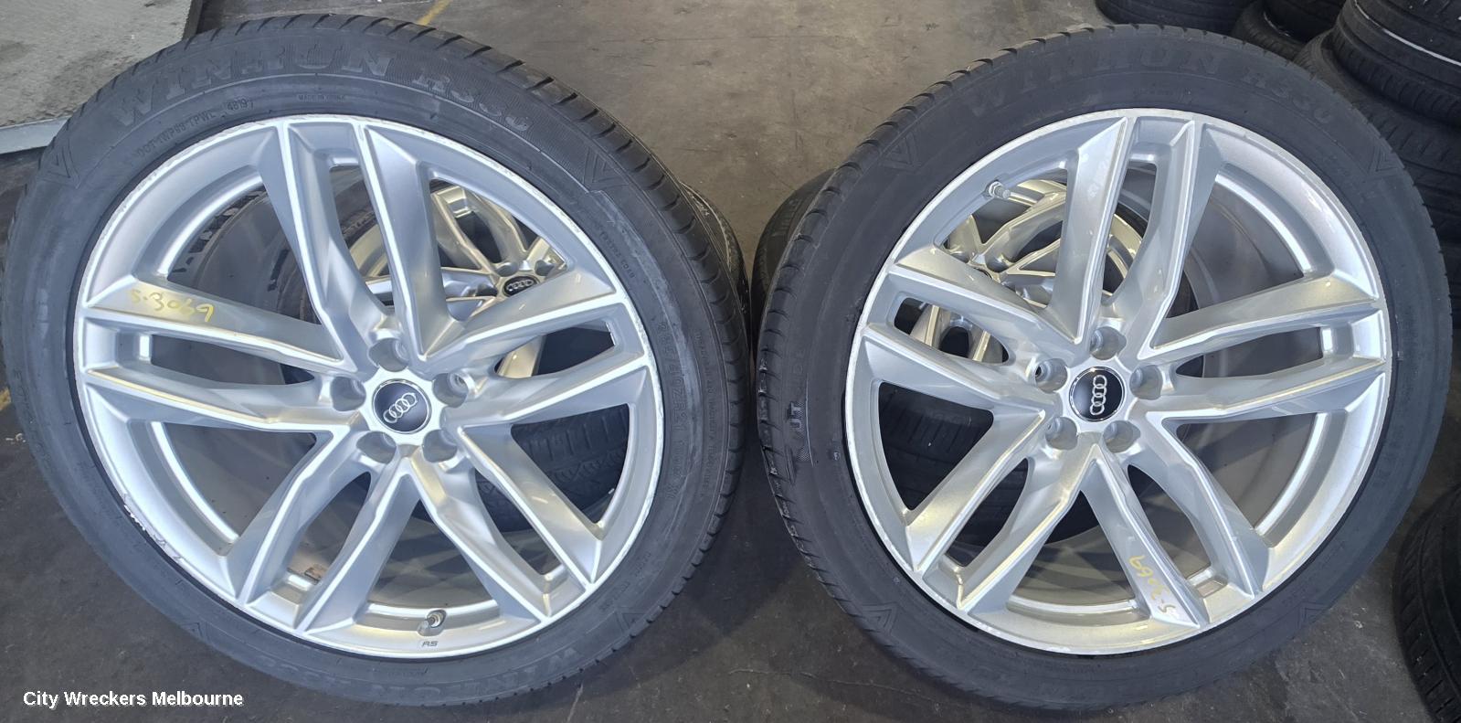 AUDI Q7 WHEEL MAG, 4M, FACTORY, 21X9.5IN, 5 TWIN SPOKE, SILVER, 07/2015 - 03/2020
