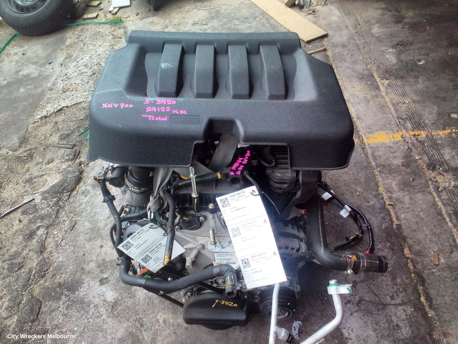 MAHINDRA XUV700 ENGINE, W601, PETROL, 2.0, TURBO, 01/2023 ONWARDS