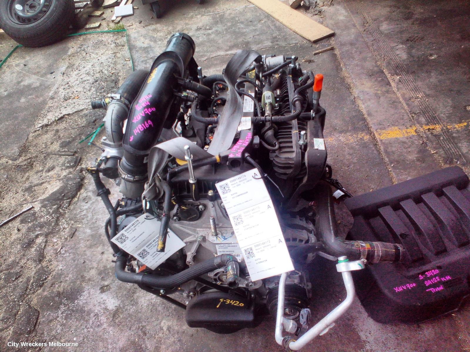 MAHINDRA XUV700 ENGINE, W601, PETROL, 2.0, TURBO, 01/2023 ONWARDS