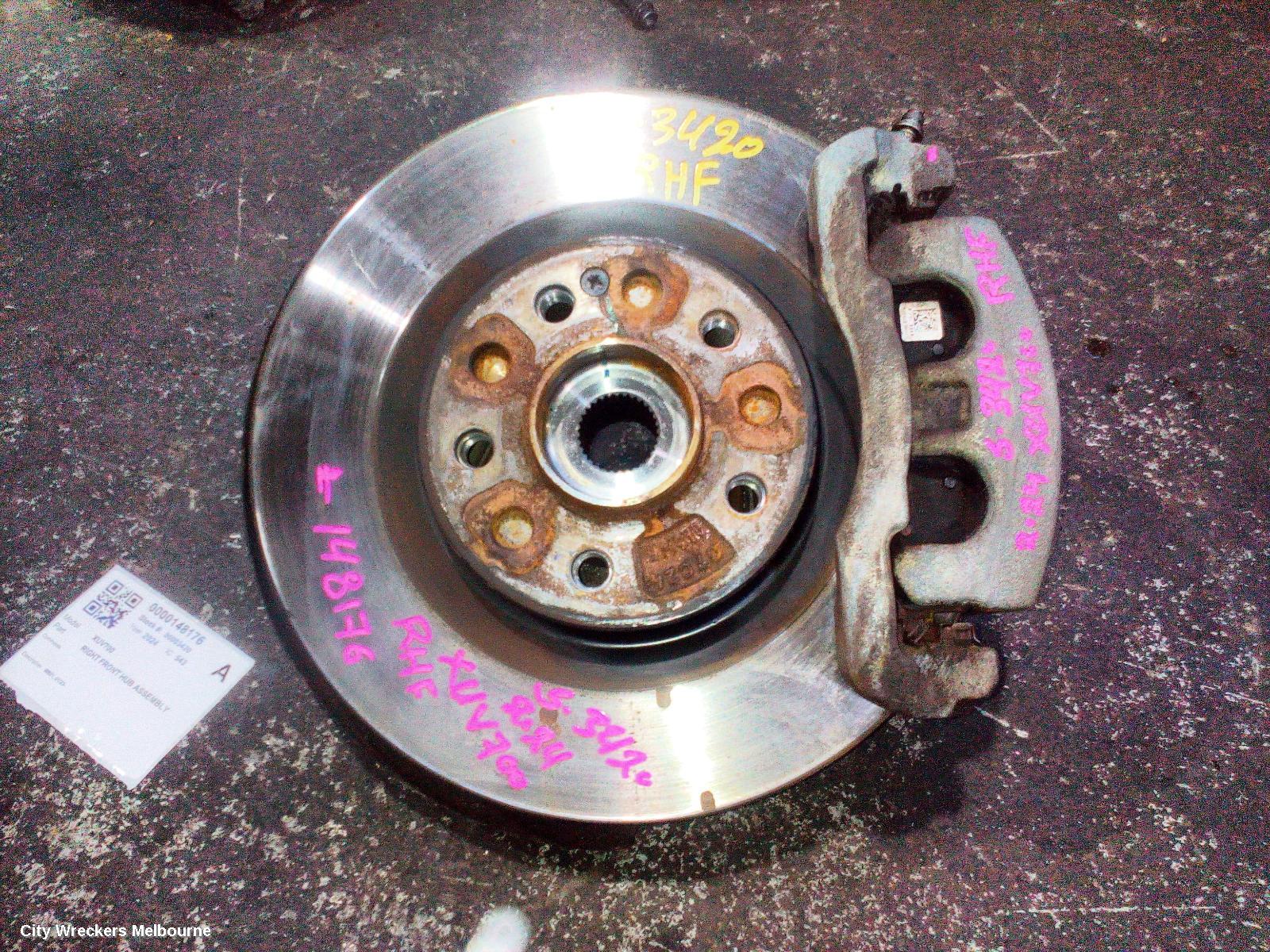 MAHINDRA XUV700 RIGHT FRONT HUB ASSEMBLY, W601, 01/2023 ONWARDS