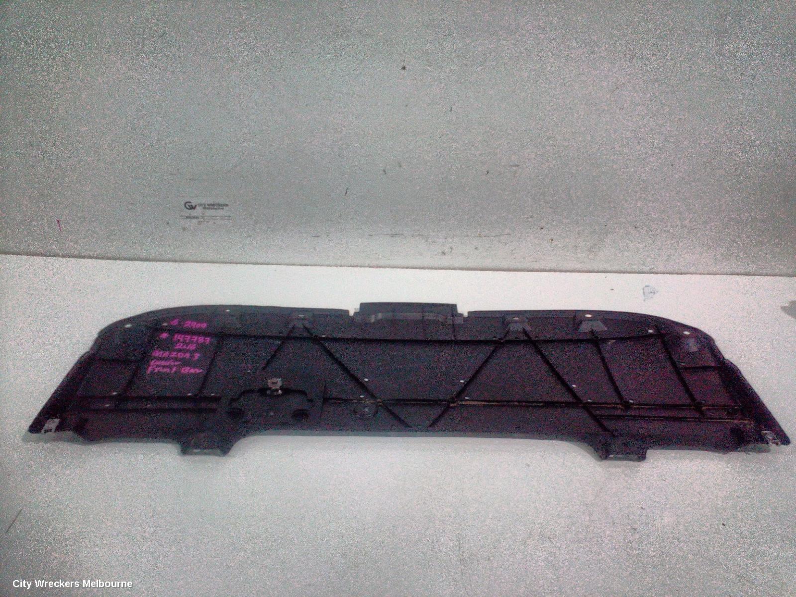 MAZDA 3, BN, 05/2016 - 02/2019, UNDER FRONT BUMPER SPLASH TRAY: 147787