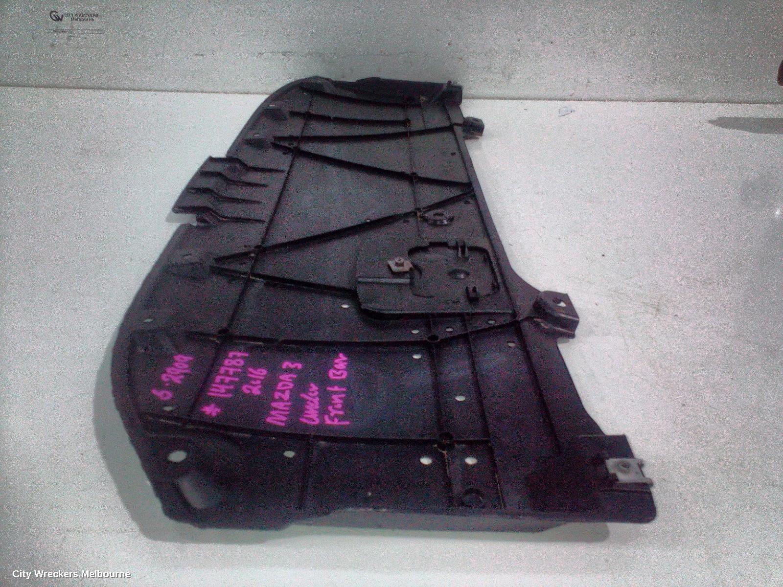 MAZDA 3, BN, 05/2016 - 02/2019, UNDER FRONT BUMPER SPLASH TRAY: 147787