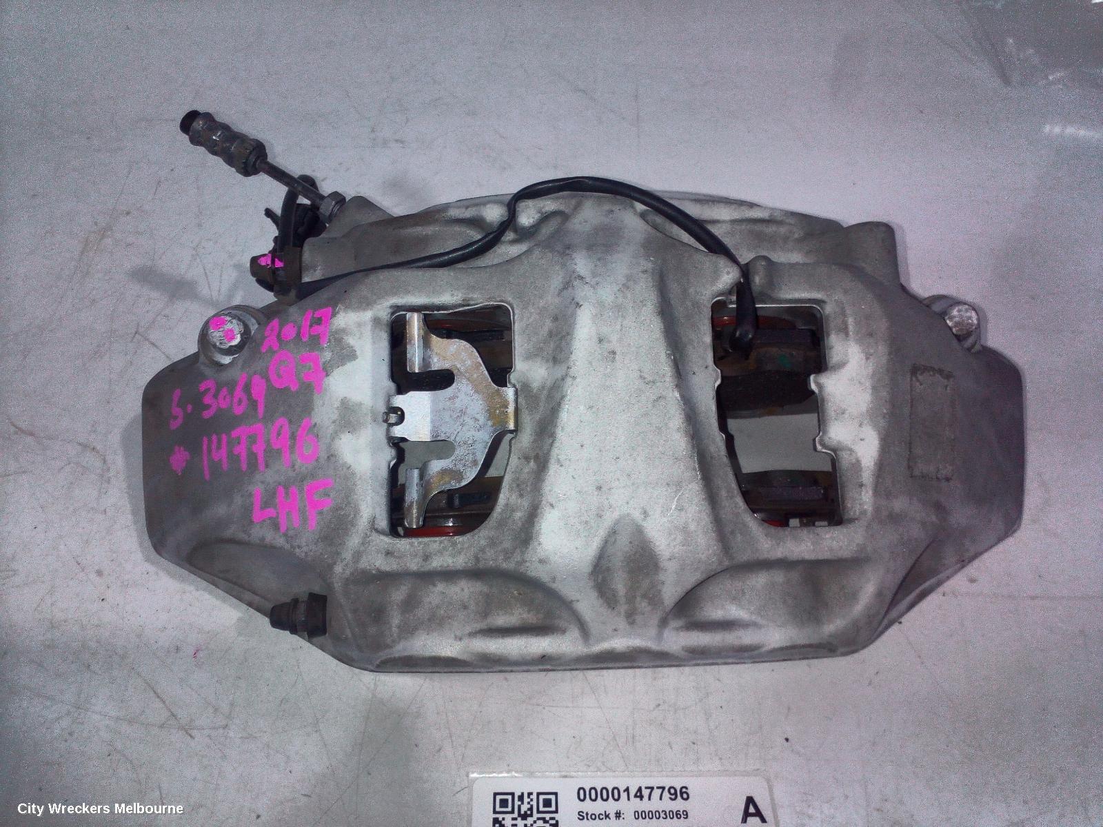 AUDI Q7 CALIPER, 4M, LH FRONT, GREY, 375MM ROTOR, 07/2015 ONWARDS