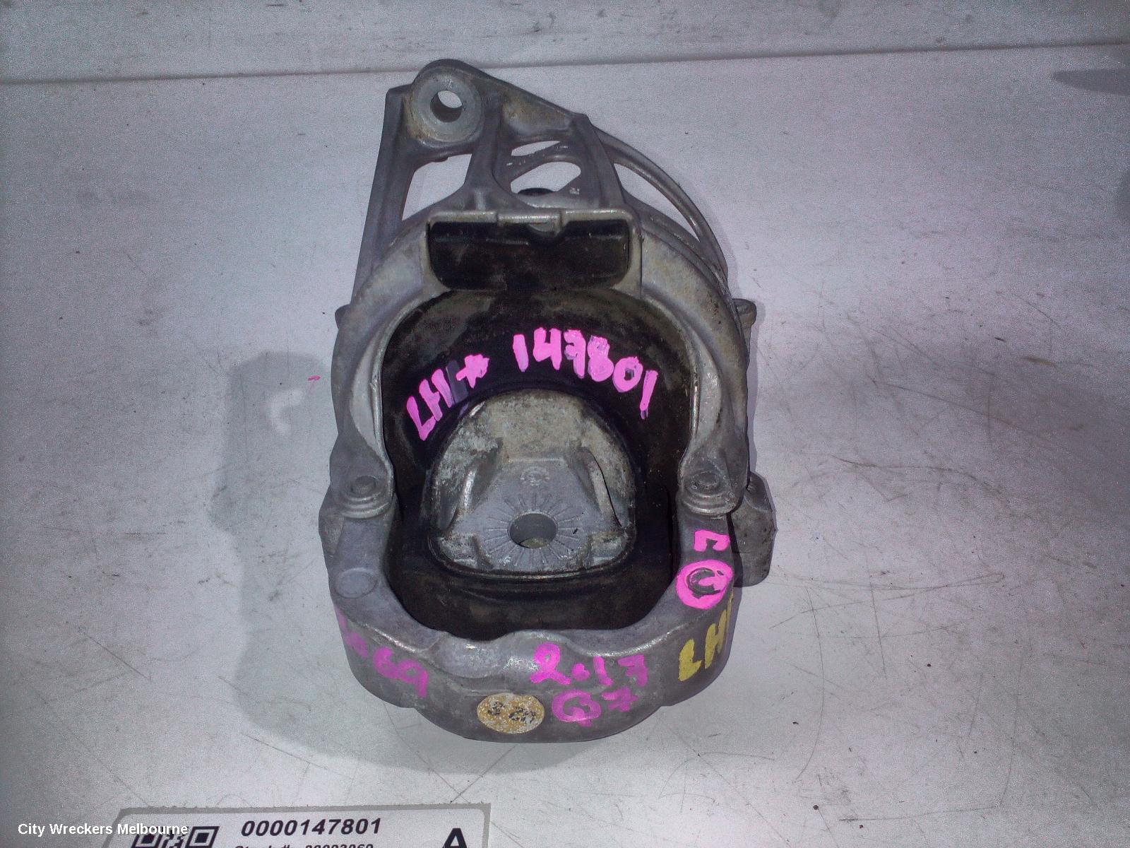 AUDI Q7 MOUNT, ENGINE MOUNT (LH SIDE), DIESEL, 3.0, TURBO, 4M, CRTC/CZZA CODE, 09/2015 - 03/2020