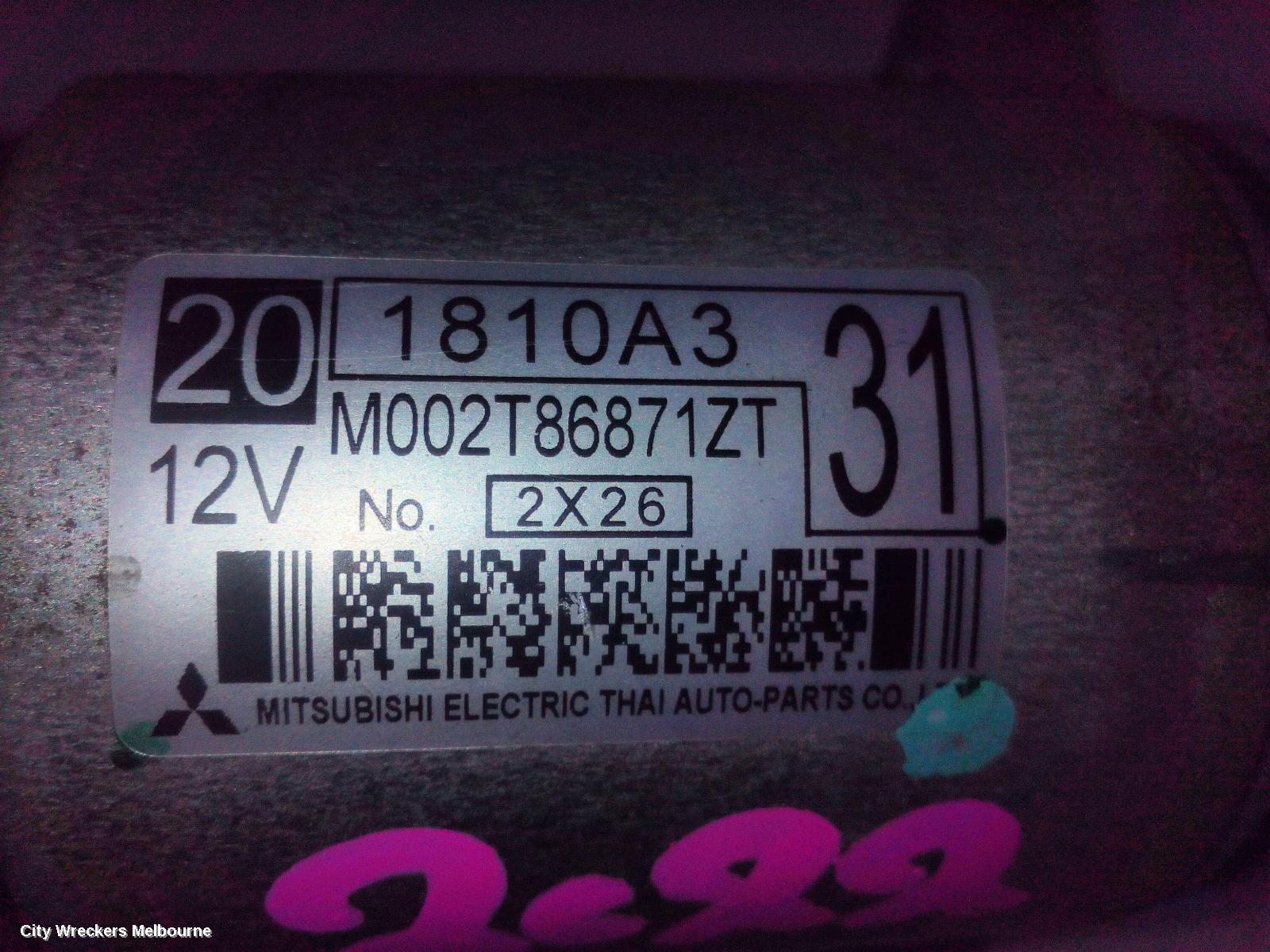 MITSUBISHI TRITON STARTER, DIESEL, 2.4, 4N15, AUTO T/M, MQ-MR, 03/2015 - 10/2023