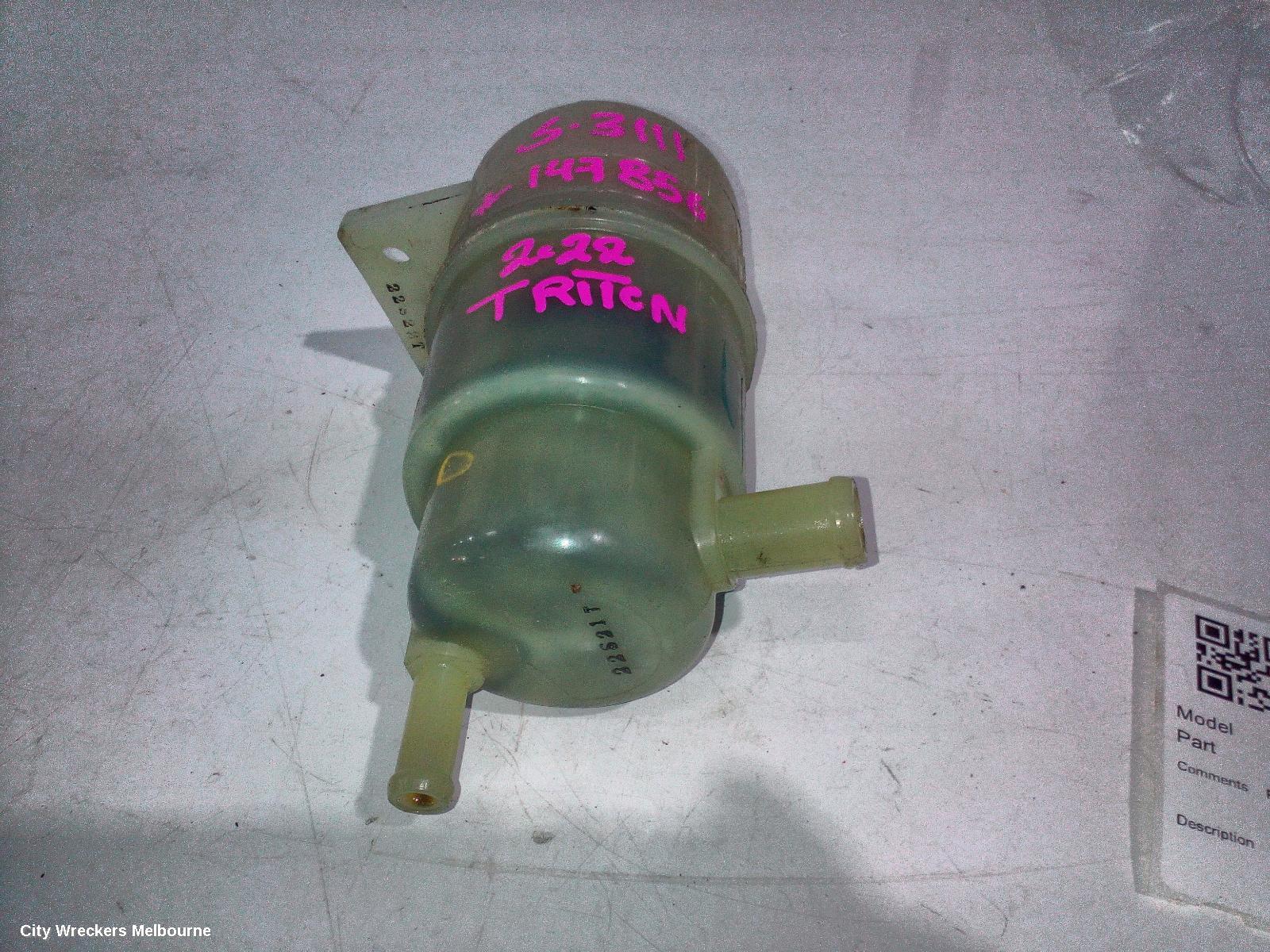 MITSUBISHI TRITON, MQ-MR, 03/2015 - 10/2023, POWER STEERING PUMP RESERVOIR TANK: 147856