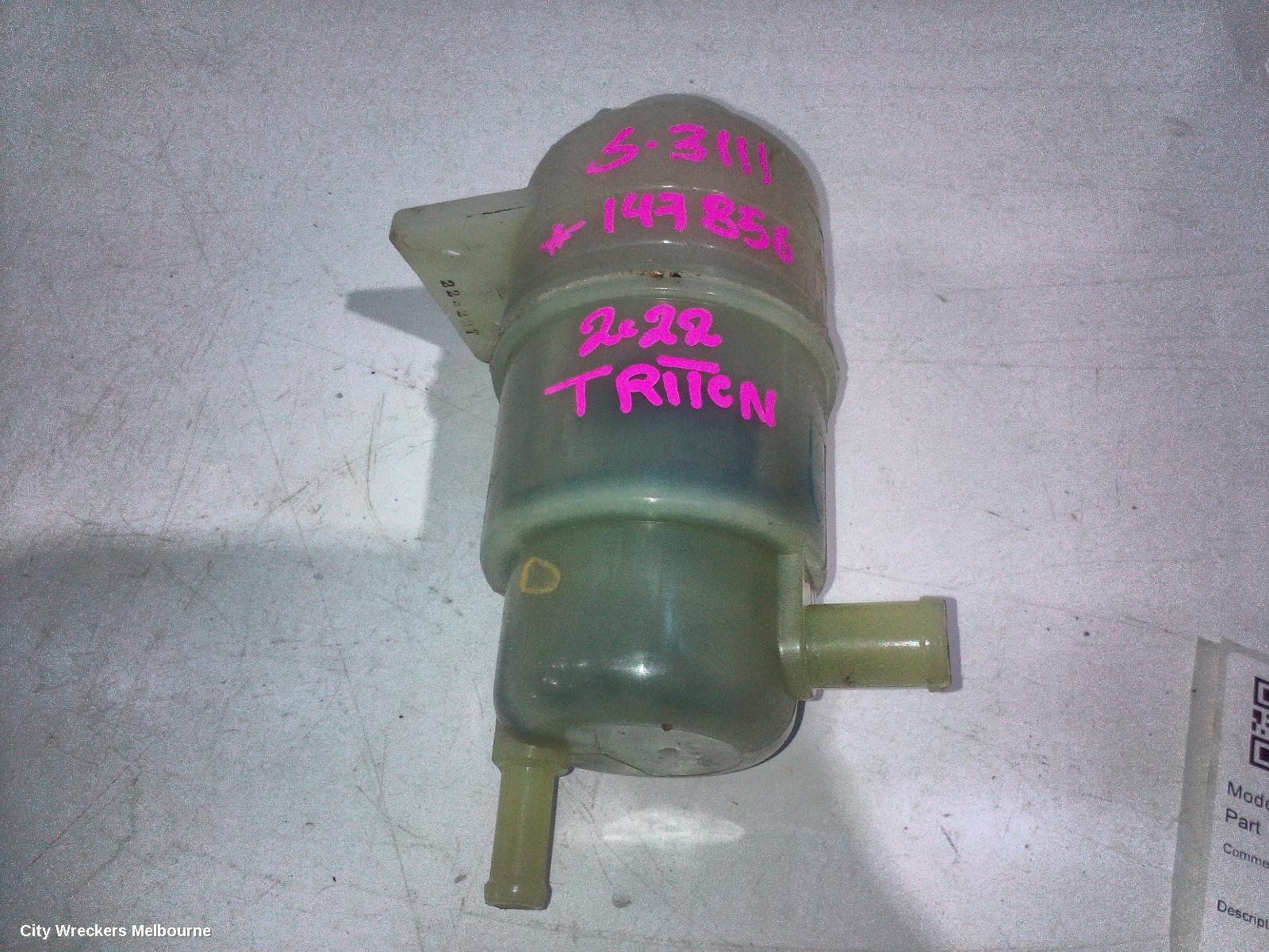 MITSUBISHI TRITON, MQ-MR, 03/2015 - 10/2023, POWER STEERING PUMP RESERVOIR TANK: 147856