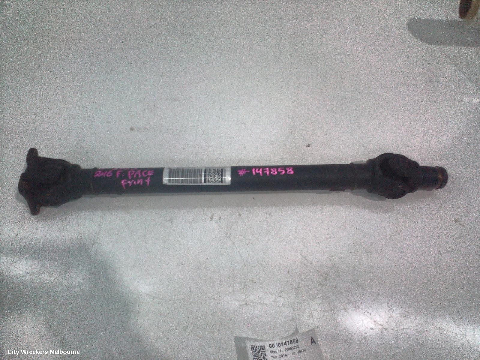 JAGUAR F PACE FRONT PROP SHAFT, X761, AUTO, DIESEL, 2.0, TURBO, AJ200, 02/2016 - 10/2020