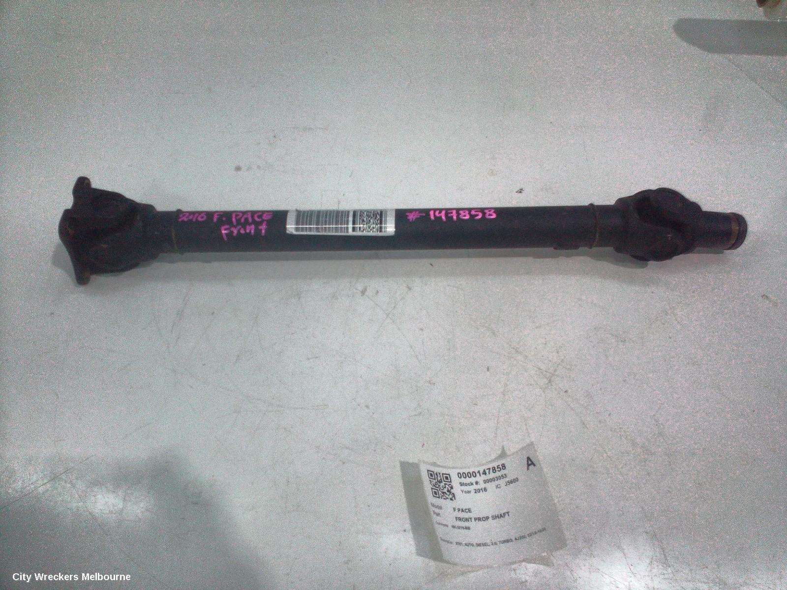 JAGUAR F PACE FRONT PROP SHAFT, X761, AUTO, DIESEL, 2.0, TURBO, AJ200, 02/2016 - 10/2020