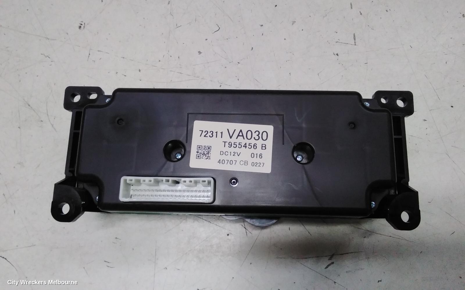 SUBARU WRX HEATER/AC CONTROLS, V1, W/ SINGLE CLIMATE CONTROL TYPE, VA030, 03/2014 - 10/2021
