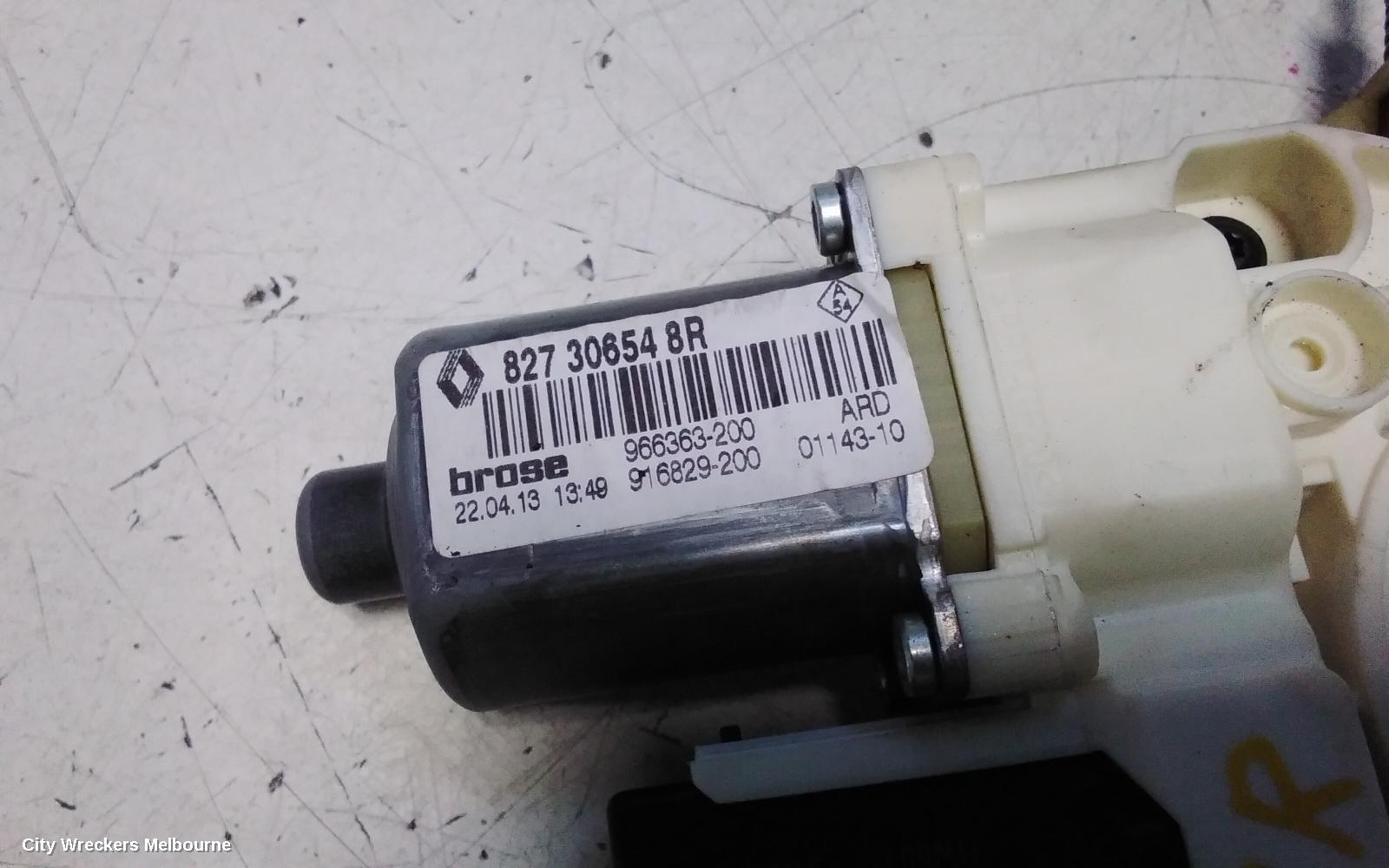 RENAULT MEGANE RIGHT REAR WND REG/MOTOR, X32/B95, 5DR HATCH, 09/2010 - 05/2016