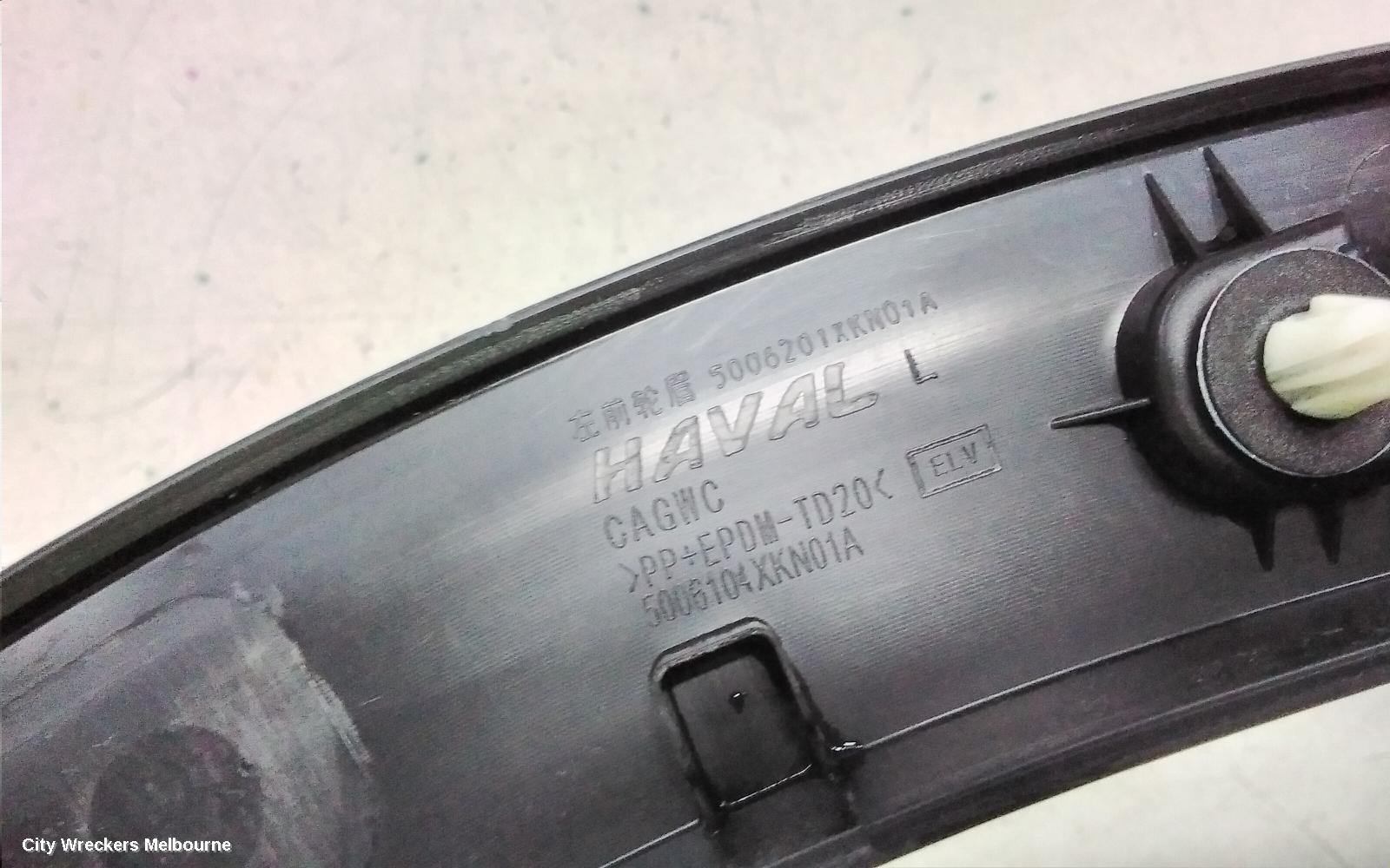 HAVAL H6 WHEEL ARCH FLARE, B01/B03, LH FRONT, 02/2021 ONWARDS