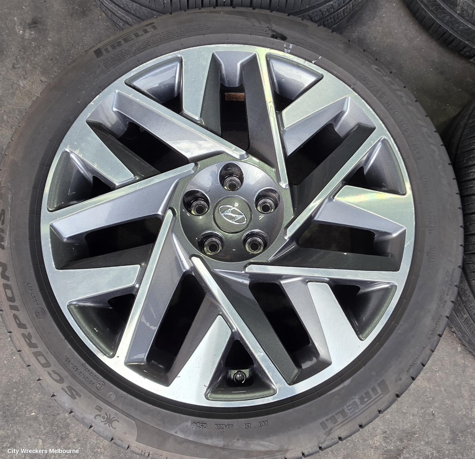 HYUNDAI SANTA FE WHEEL MAG, FACTORY, 20X8.5IN, MULTISPOKE, TM, 10/2020 - 10/2023