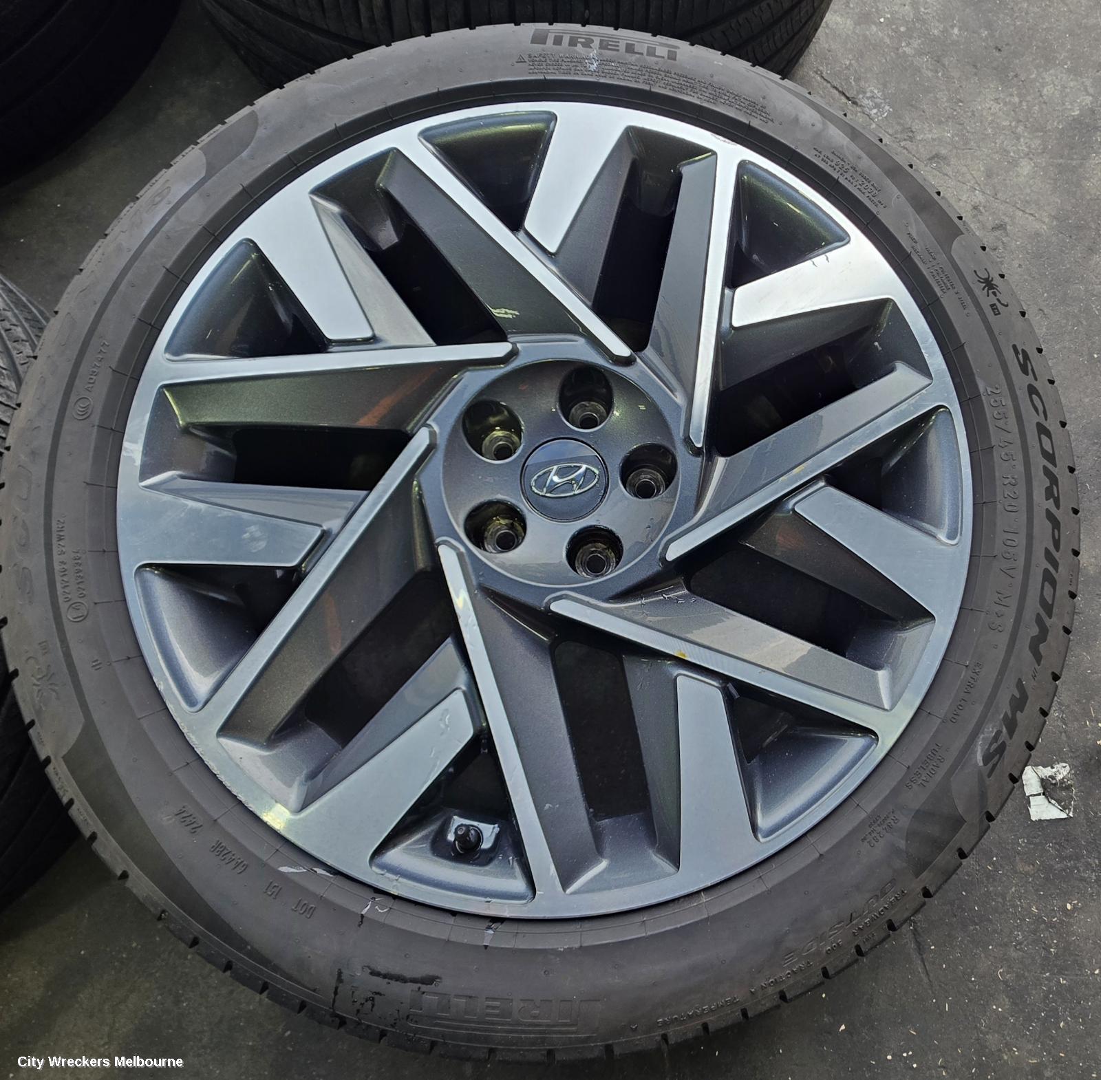 HYUNDAI SANTA FE WHEEL MAG, FACTORY, 20X8.5IN, MULTISPOKE, TM, 10/2020 - 10/2023