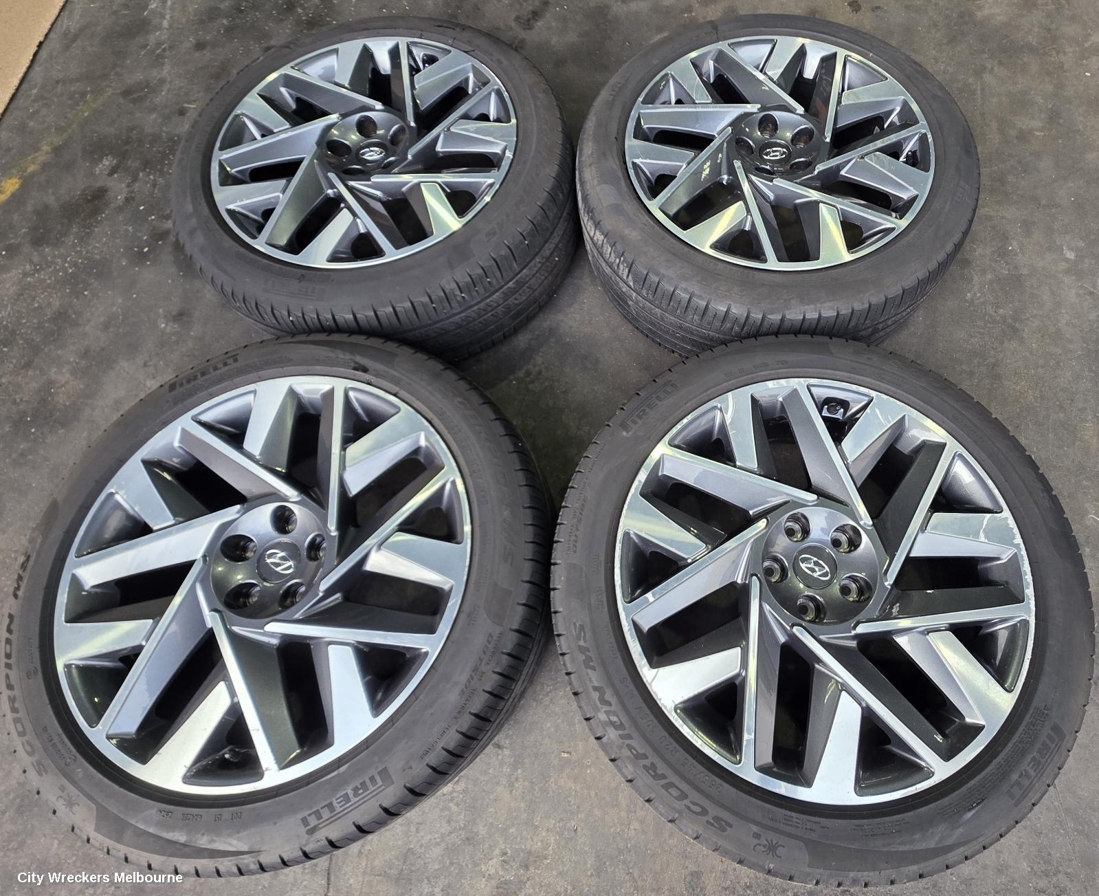 HYUNDAI SANTA FE WHEEL MAG, FACTORY, 20X8.5IN, MULTISPOKE, TM, 10/2020 - 10/2023