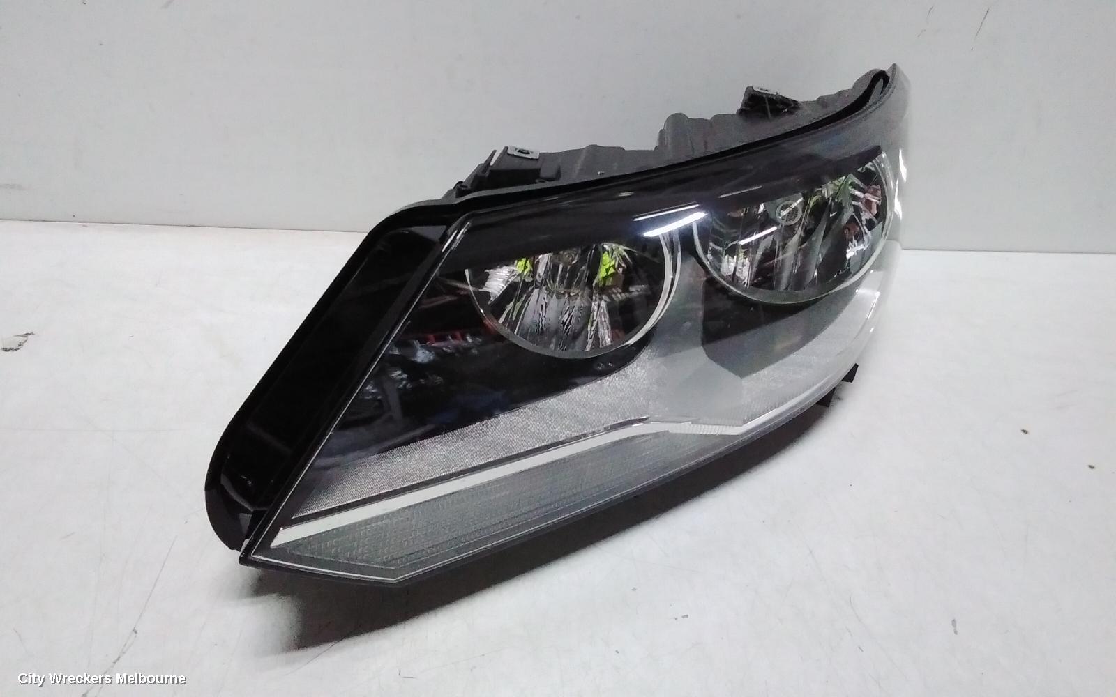 VOLKSWAGEN TIGUAN LEFT HEADLAMP, 5N, HALOGEN TYPE, 07/2011 - 08/2016