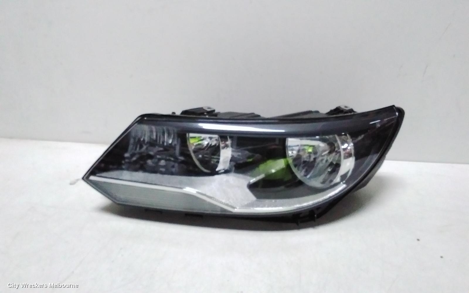 VOLKSWAGEN TIGUAN LEFT HEADLAMP, 5N, HALOGEN TYPE, 07/2011 - 08/2016