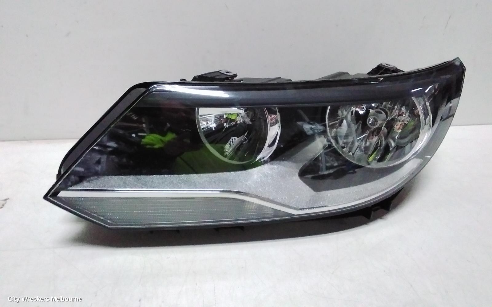 VOLKSWAGEN TIGUAN LEFT HEADLAMP, 5N, HALOGEN TYPE, 07/2011 - 08/2016