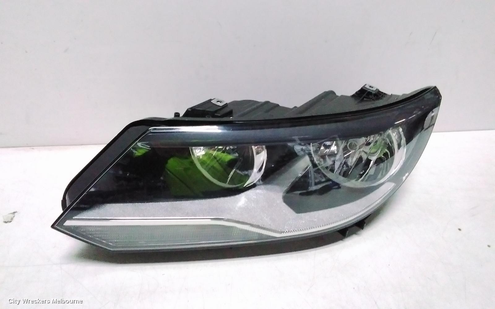 VOLKSWAGEN TIGUAN LEFT HEADLAMP, 5N, HALOGEN TYPE, 07/2011 - 08/2016