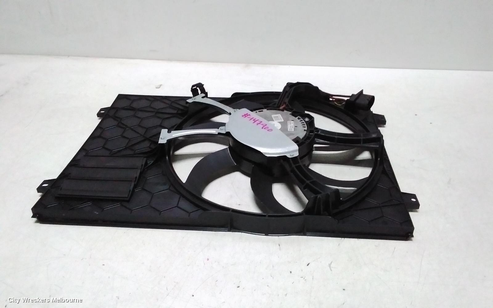 VOLKSWAGEN TIGUAN FAN, SINGLE FAN ASSY, 1.4, PETROL, 5N, 09/2009 - 08/2016