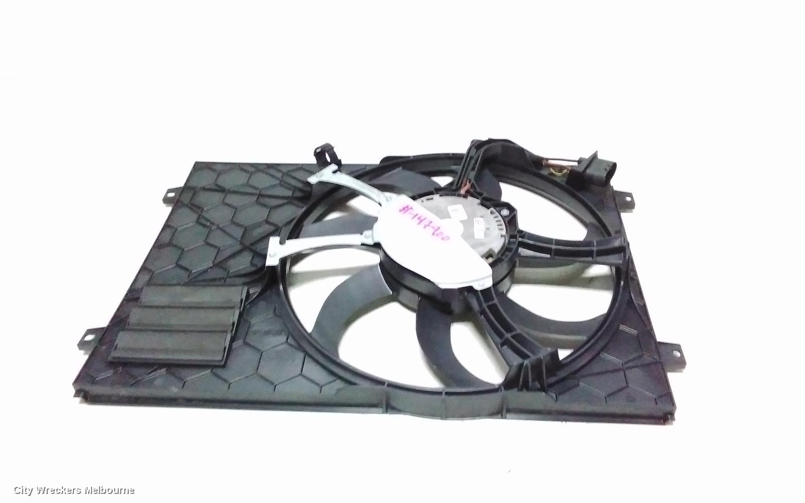 VOLKSWAGEN TIGUAN FAN, SINGLE FAN ASSY, 1.4, PETROL, 5N, 09/2009 - 08/2016